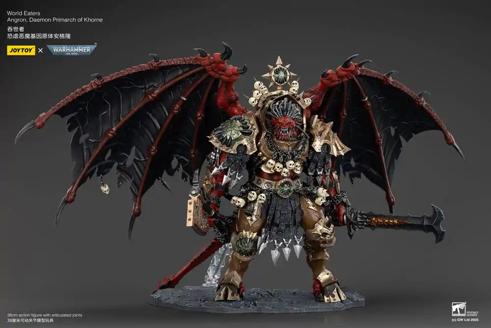 Warhammer 40k Figurina de acțiune World Eaters Angron Daemon Primarch of Khorne 48 cm poza produsului