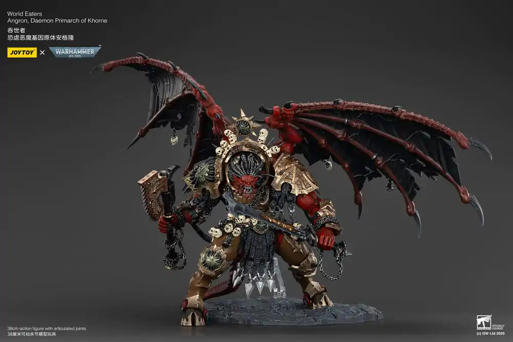 Warhammer 40k Figurina de acțiune World Eaters Angron Daemon Primarch of Khorne 48 cm poza produsului