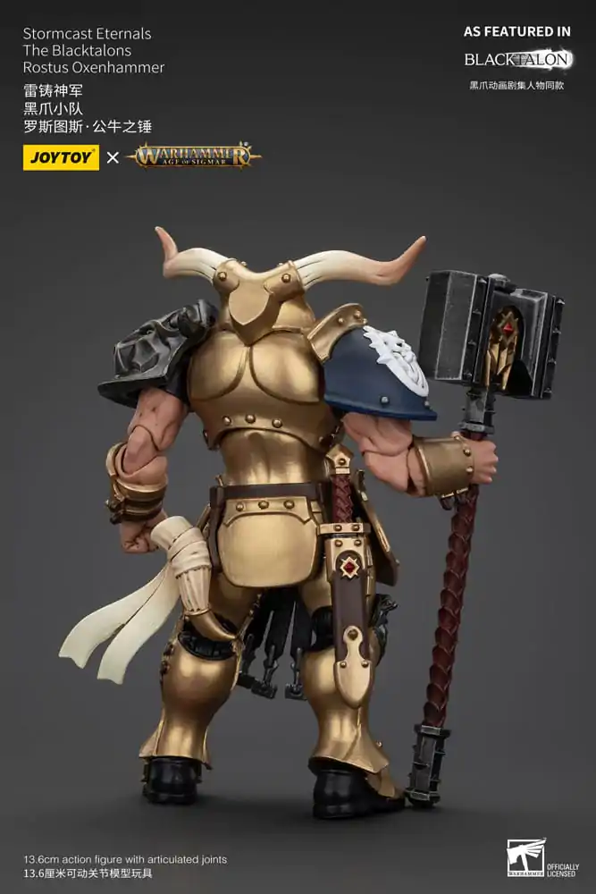 Warhammer Age of Sigmar Figurina de Acțiune Stormcast Eternals The Blacktalons Rostus Oxen hammer 20 cm poza produsului