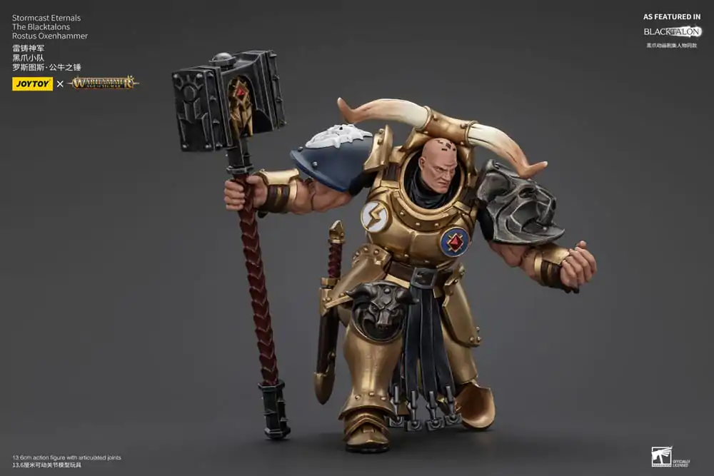 Warhammer Age of Sigmar Figurina de Acțiune Stormcast Eternals The Blacktalons Rostus Oxen hammer 20 cm poza produsului