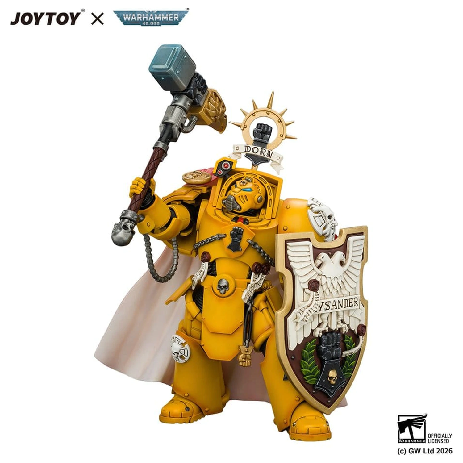 Warhammer Figurina de actiune Imperial Fists Darnath Lysander 14 cm poza produsului