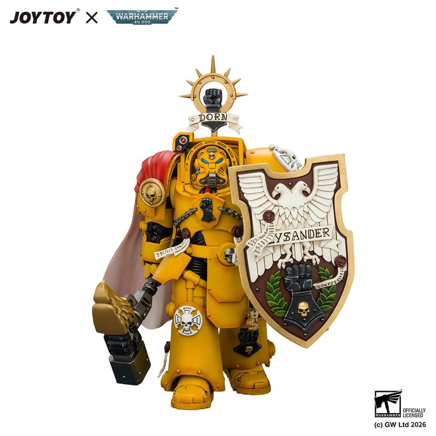 Warhammer Figurina de actiune Imperial Fists Darnath Lysander 14 cm poza produsului