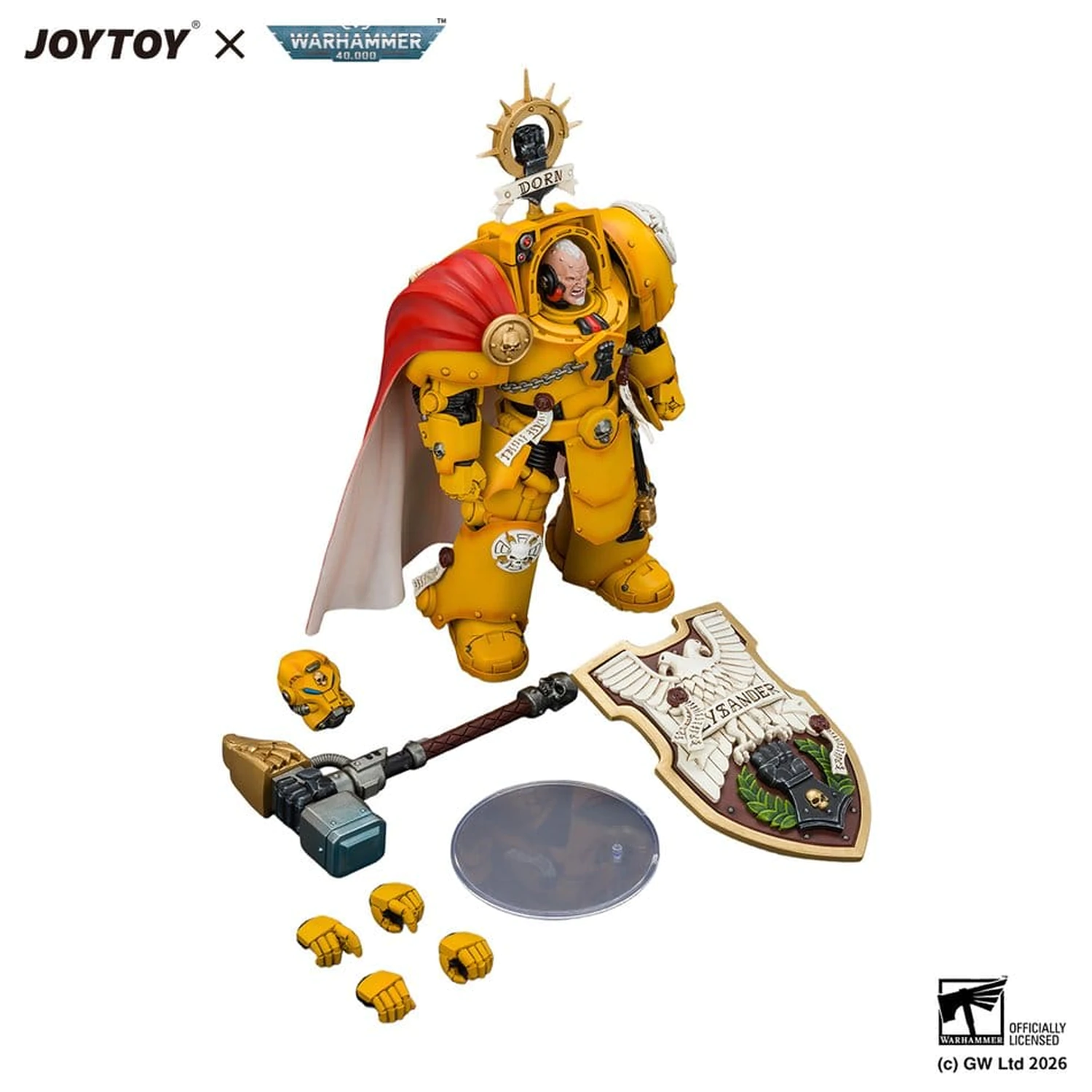 Warhammer Figurina de actiune Imperial Fists Darnath Lysander 14 cm poza produsului