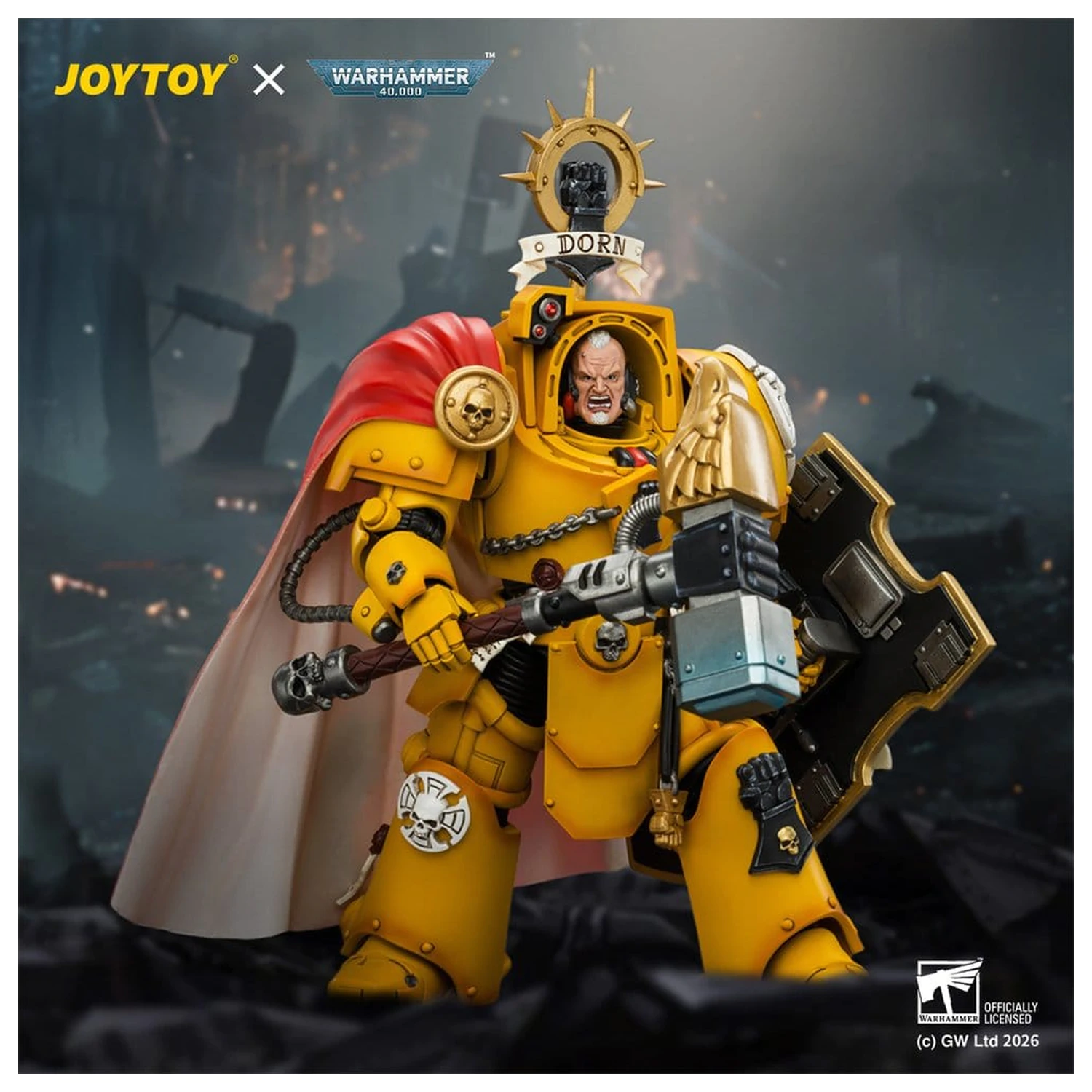 Warhammer Figurina de actiune Imperial Fists Darnath Lysander 14 cm poza produsului