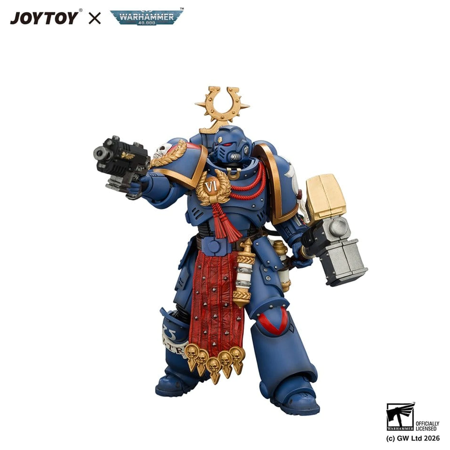Figurina de actiune Warhammer Ultramarines Ferren Areios 12 cm poza produsului