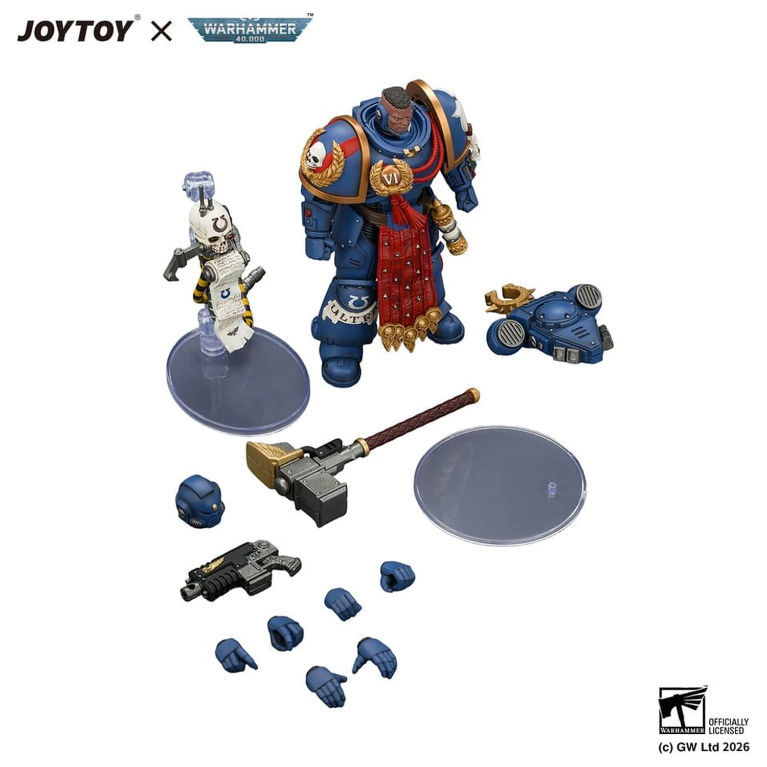 Figurina de actiune Warhammer Ultramarines Ferren Areios 12 cm poza produsului