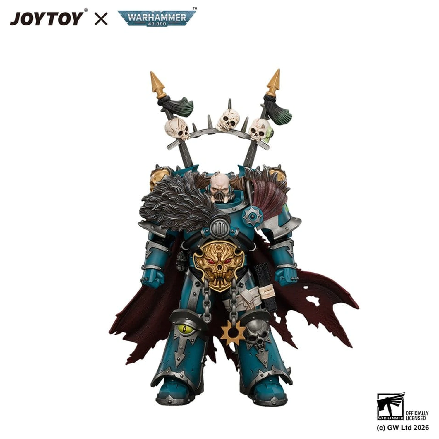 Figurina de actiune Warhammer Alpha Legion Chaos Lord 13 cm poza produsului