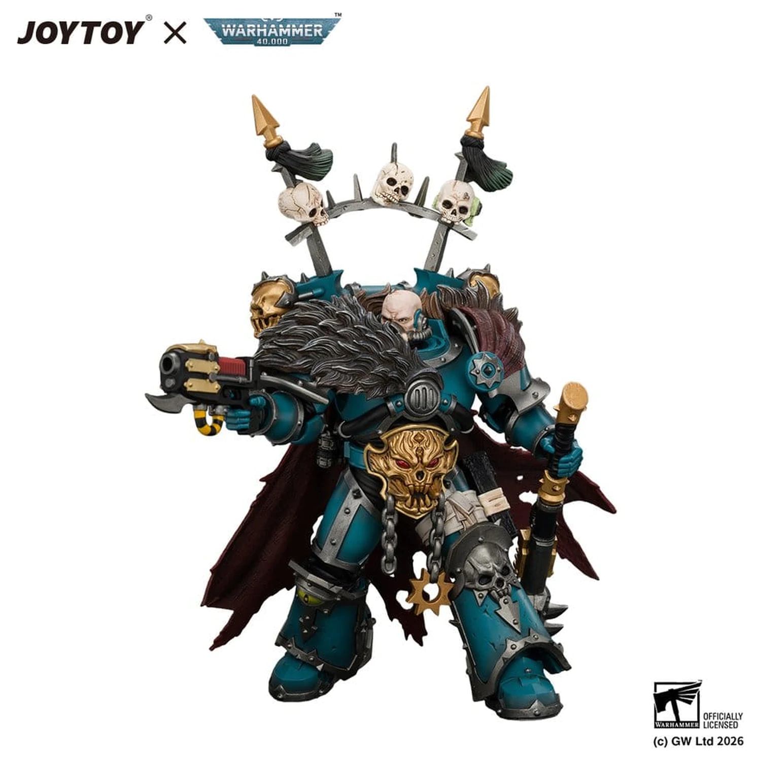 Figurina de actiune Warhammer Alpha Legion Chaos Lord 13 cm poza produsului