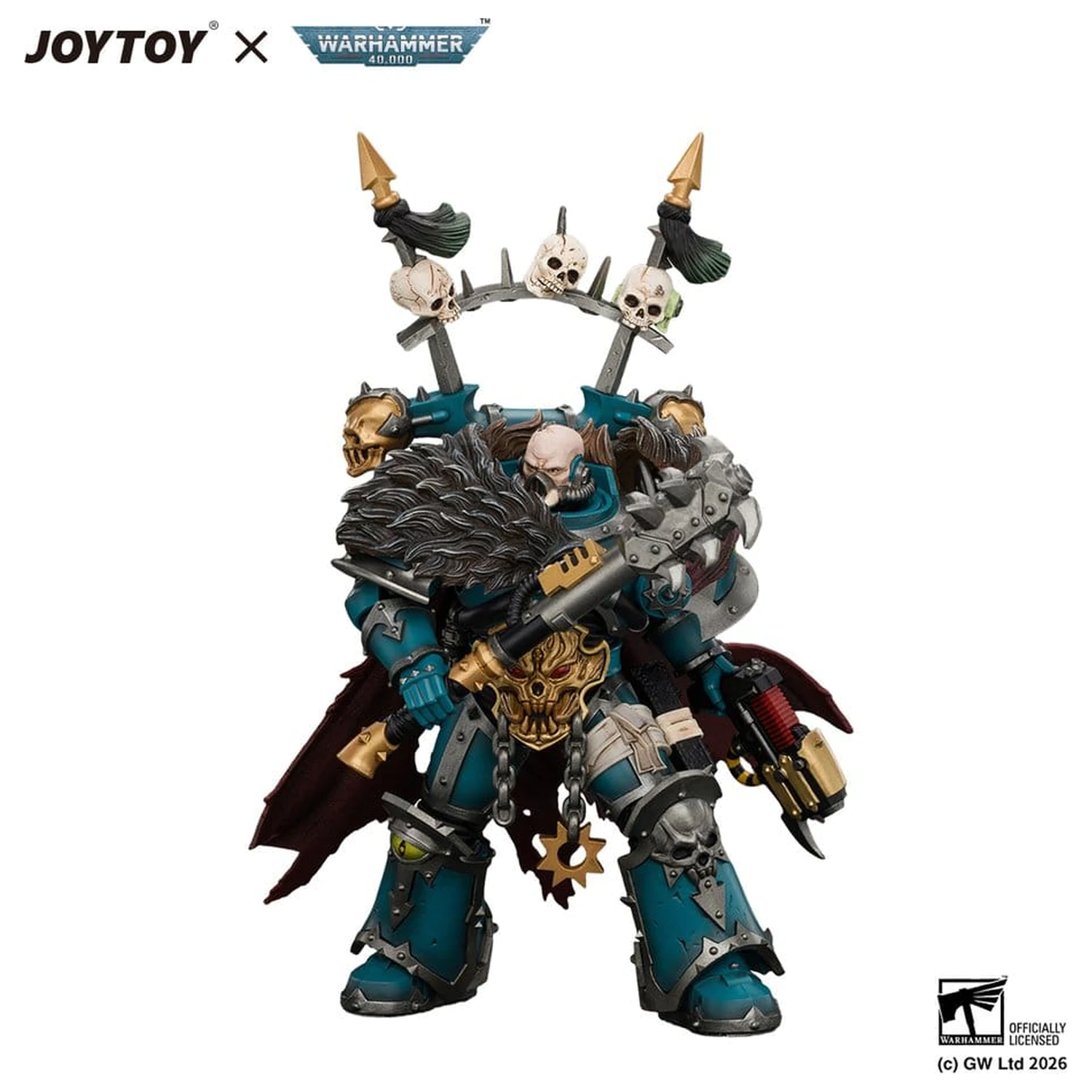Figurina de actiune Warhammer Alpha Legion Chaos Lord 13 cm poza produsului