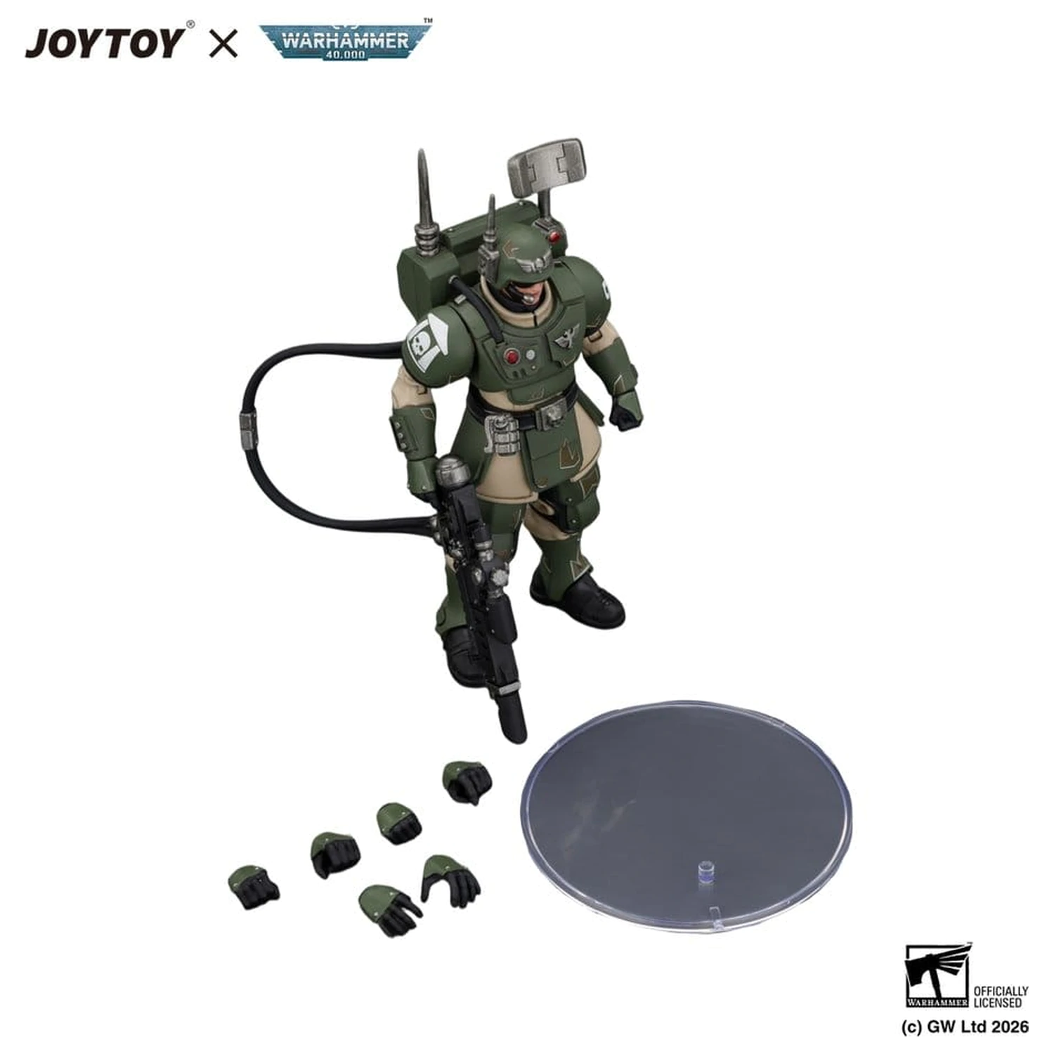 Warhammer Figurina de Actiune Astra Militarum Kasrkin 3 cu Hot-shot Lasgun si Vox-caster poza produsului