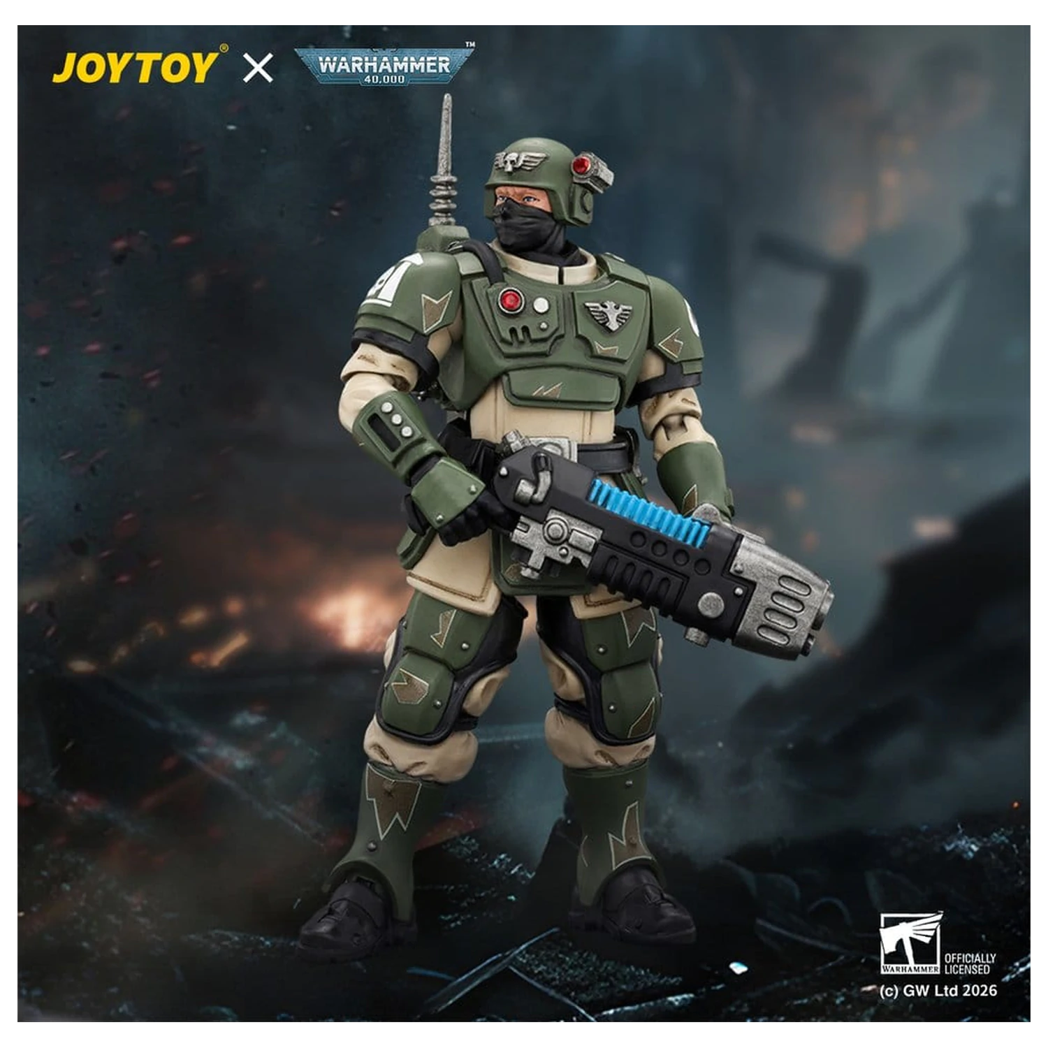 Warhammer Figurina de acțiune Astra Militarum Kasrkin 4 cu Plasma Gun poza produsului
