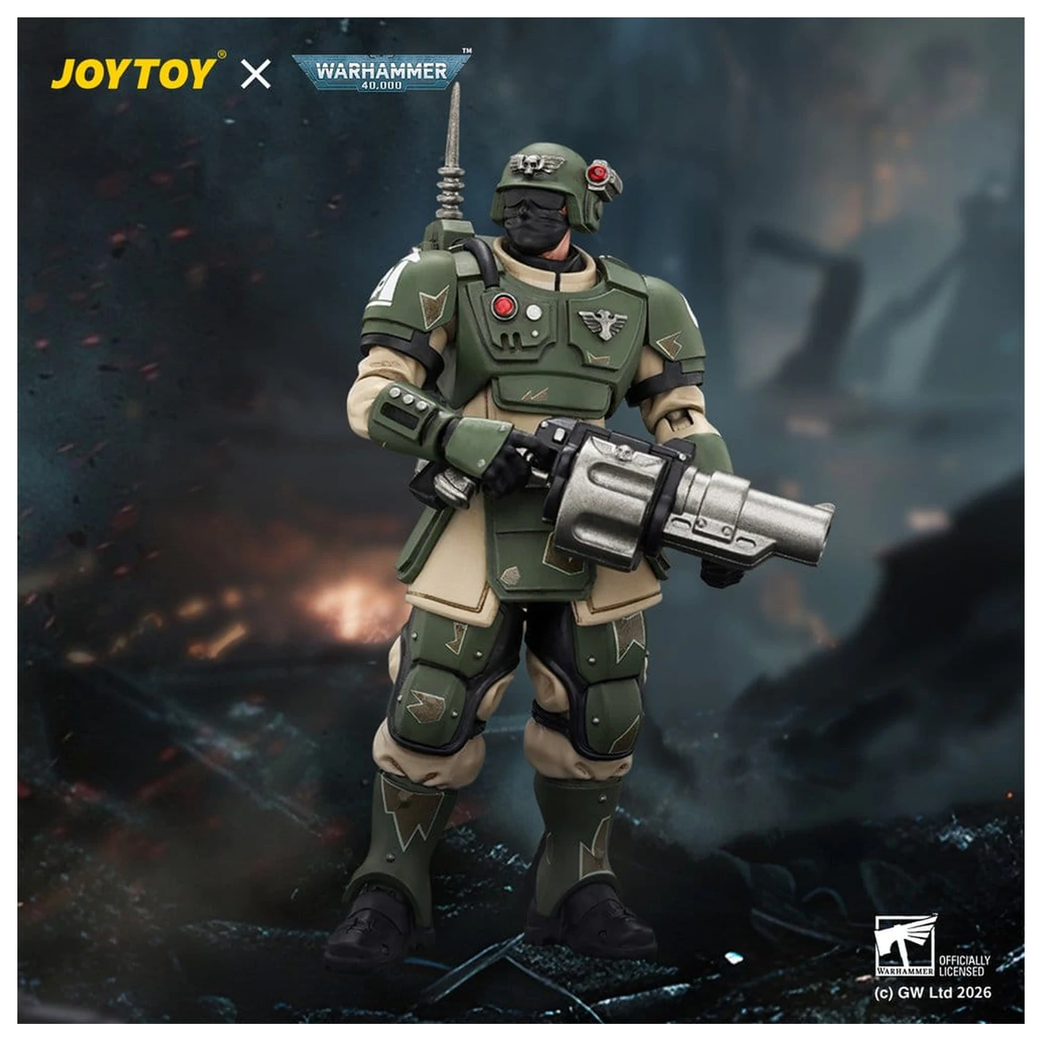 Warhammer figurina de actiune Astra Militarum Kasrkin 5 cu lansator de grenade poza produsului