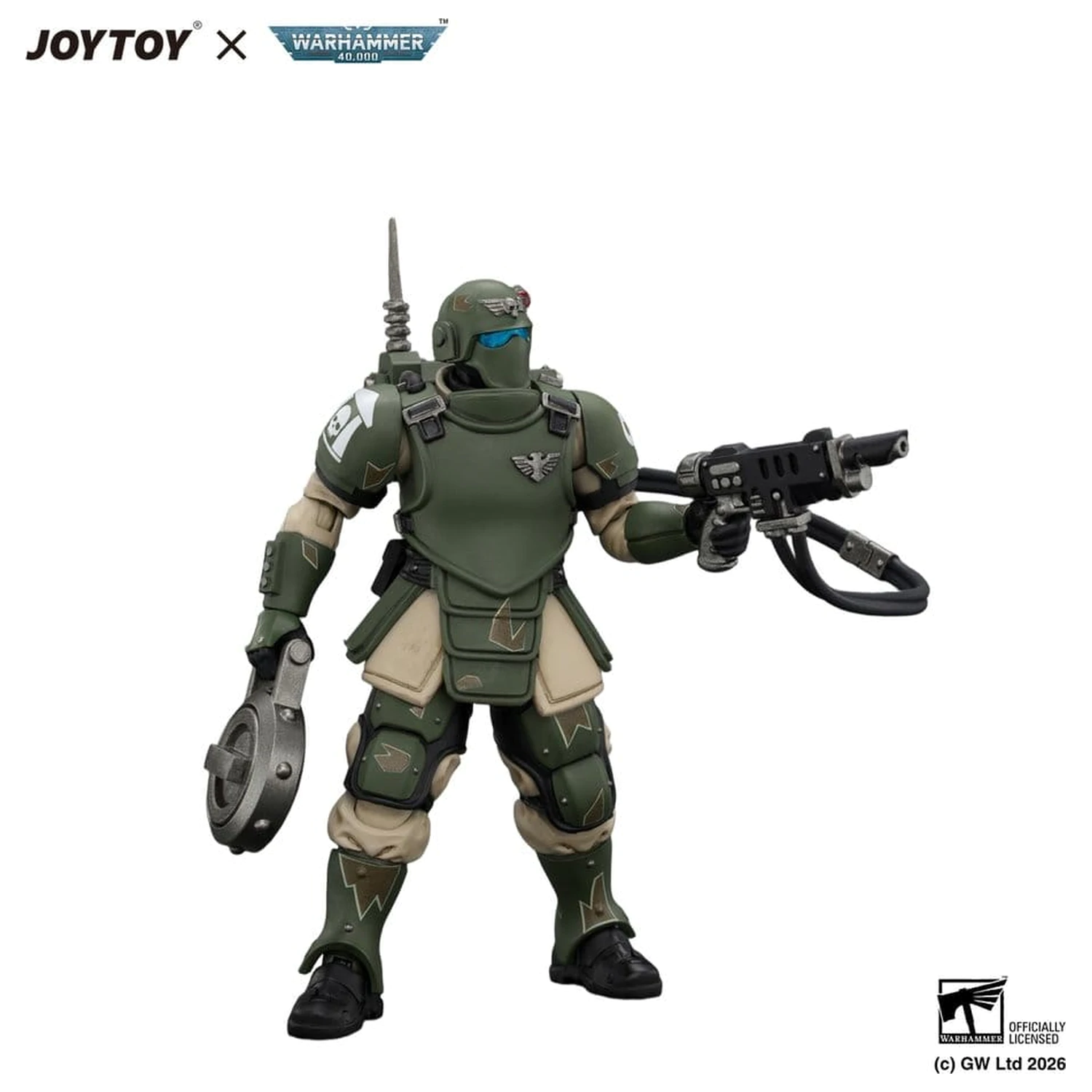Warhammer figurina de actiune Astra Militarum Kasrkin 6 cu Hot-shot Laspistol poza produsului