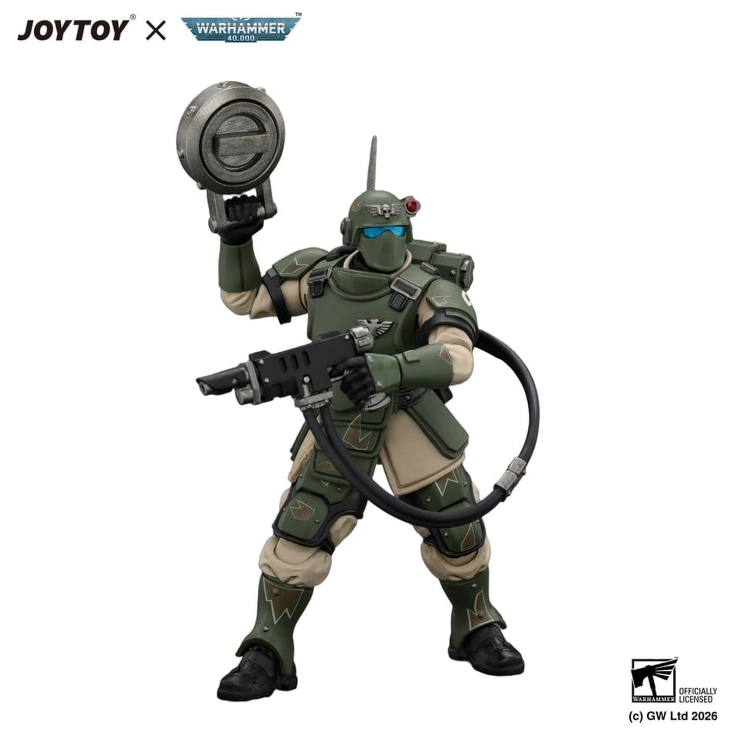 Warhammer figurina de actiune Astra Militarum Kasrkin 6 cu Hot-shot Laspistol poza produsului
