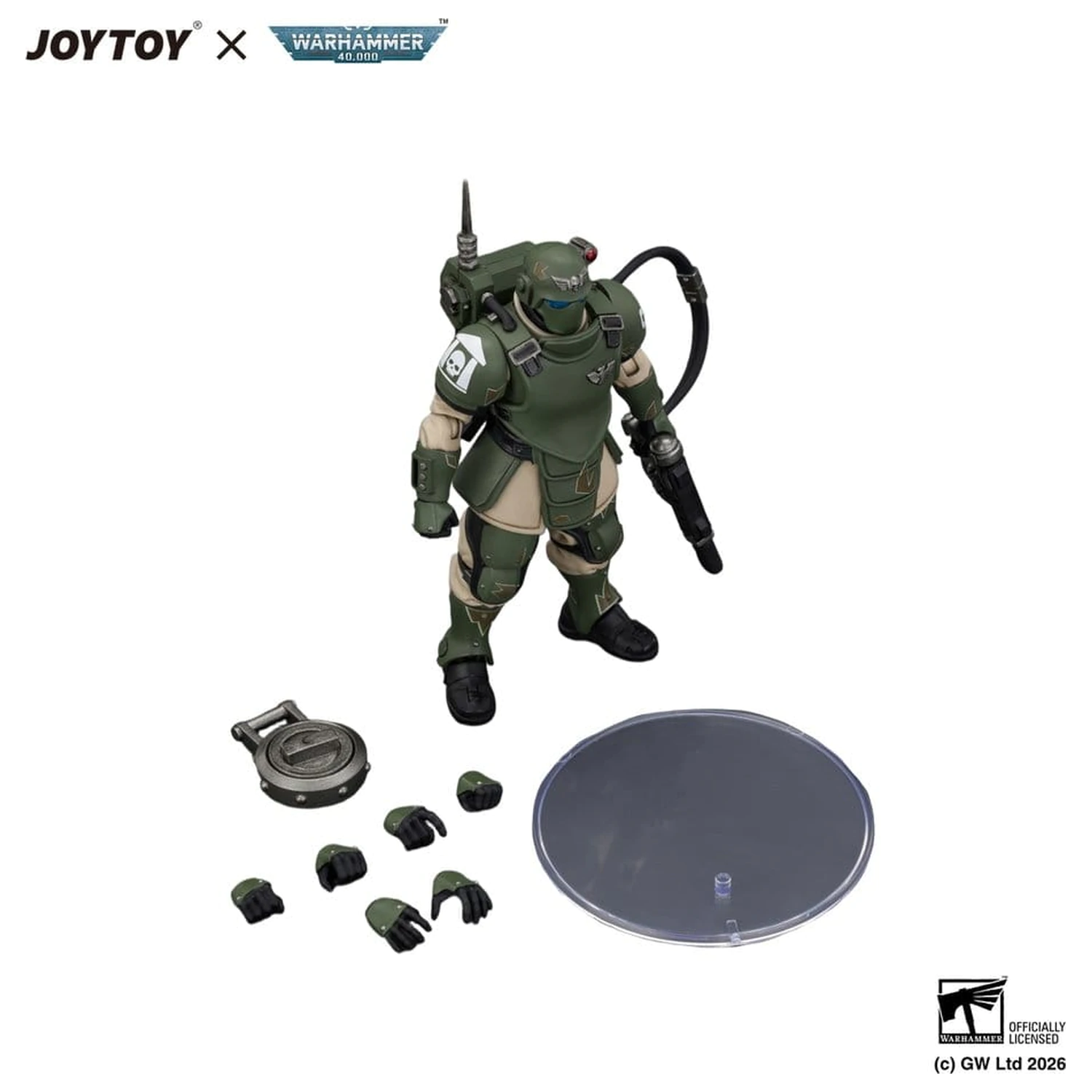 Warhammer figurina de actiune Astra Militarum Kasrkin 6 cu Hot-shot Laspistol poza produsului