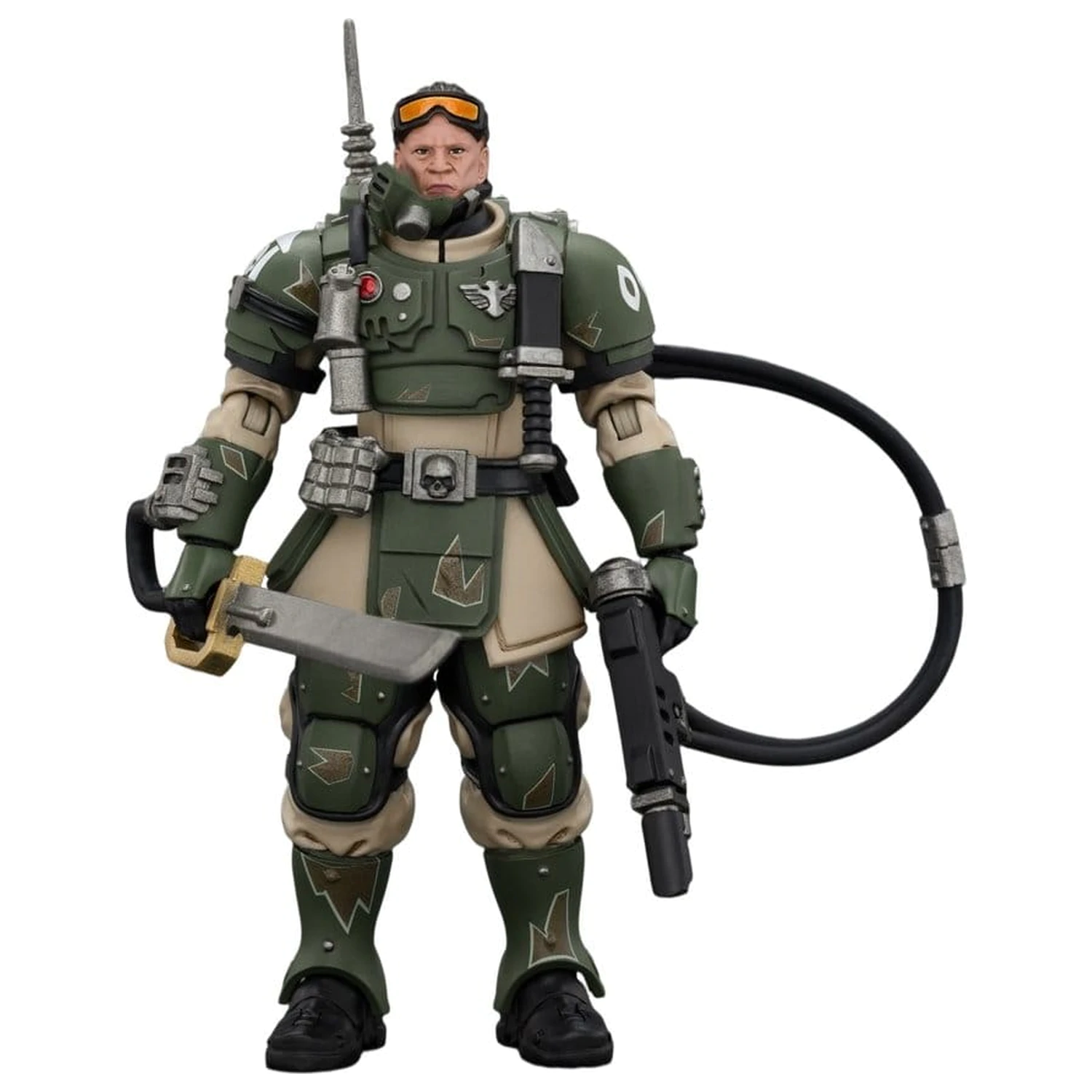 Warhammer Action Figure Astra Militarum Kasrkin 7 cu Hot-shot Laspistol și Power Sword poza produsului