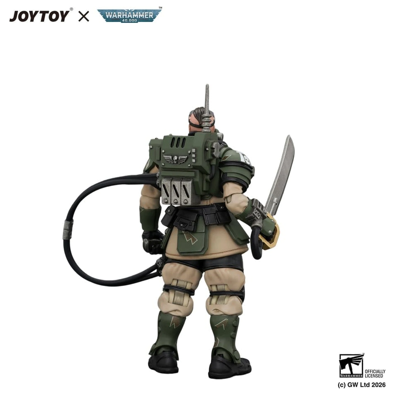 Warhammer Action Figure Astra Militarum Kasrkin 7 cu Hot-shot Laspistol și Power Sword poza produsului