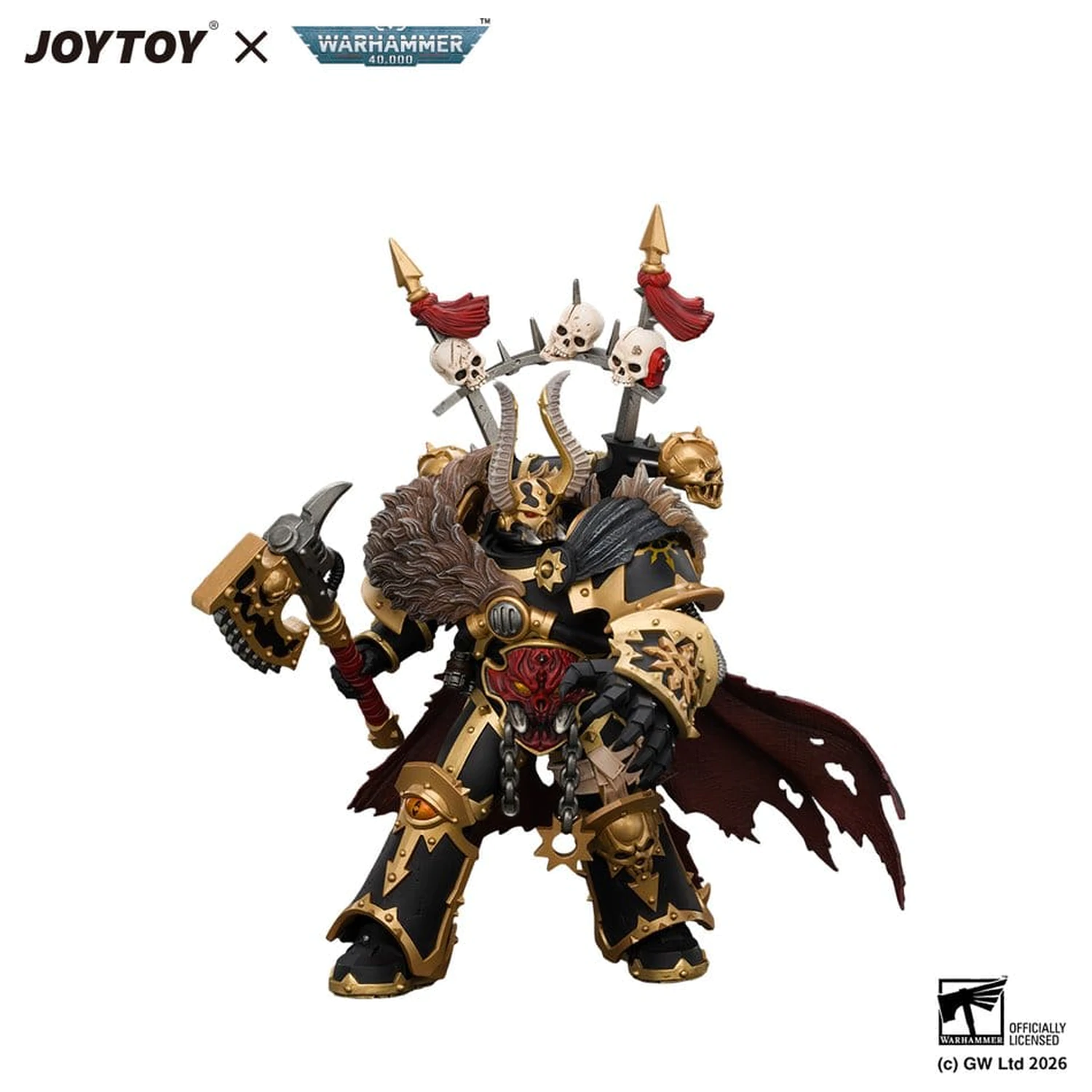 Figurina de actiune Warhammer Black Legion Chaos Lord 13 cm poza produsului