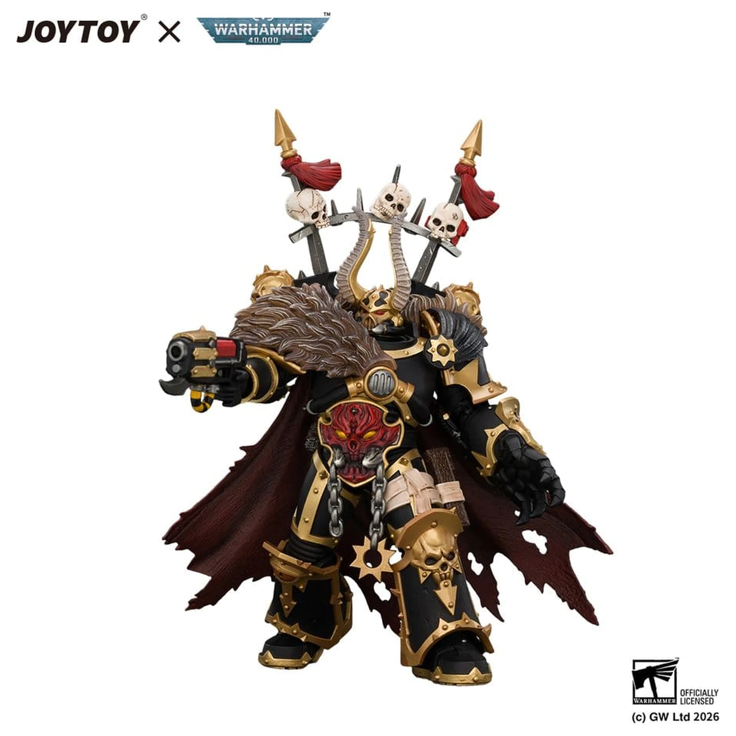 Figurina de actiune Warhammer Black Legion Chaos Lord 13 cm poza produsului