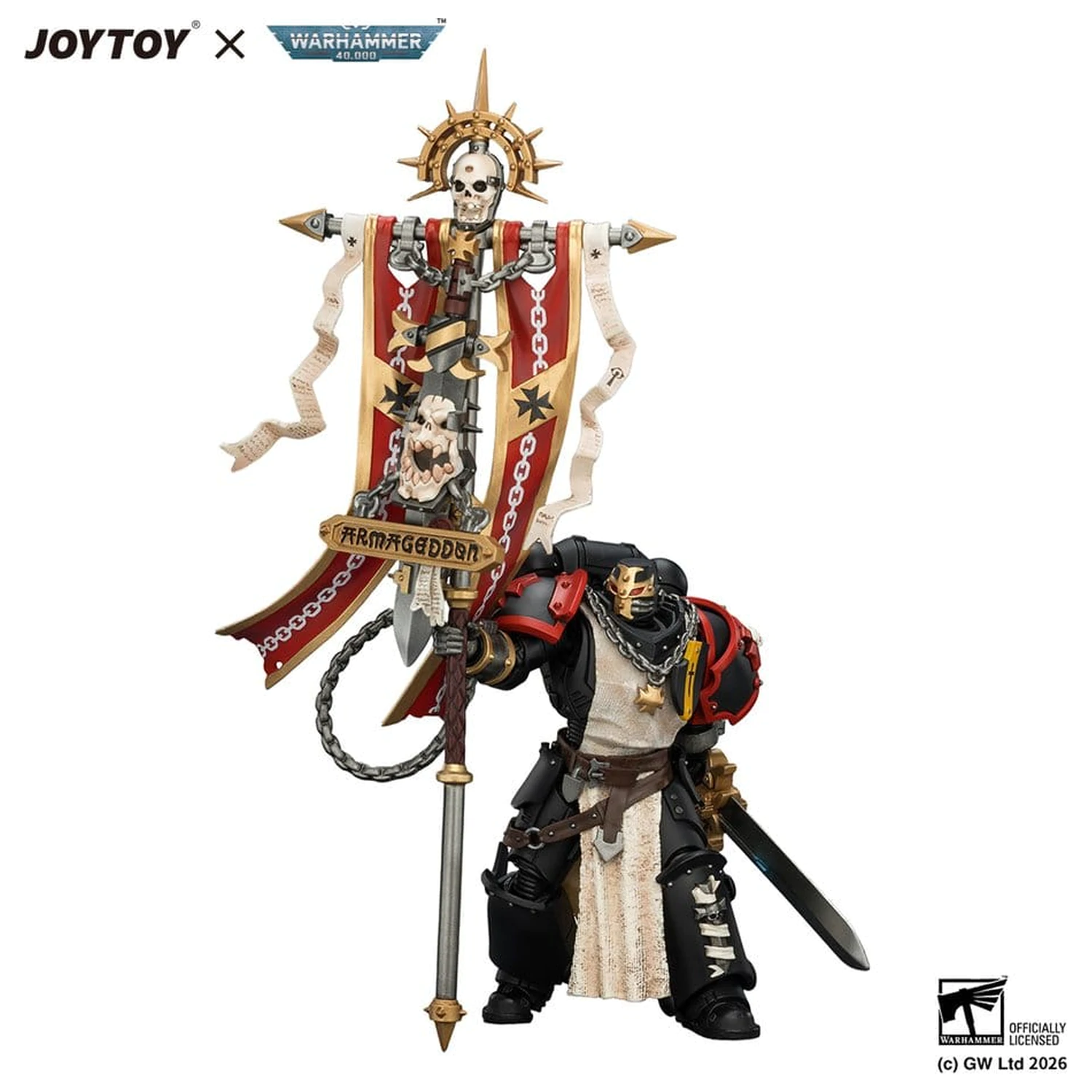 Warhammer Figurina de Actiune Black Templars Crusader Ancient 12 cm poza produsului