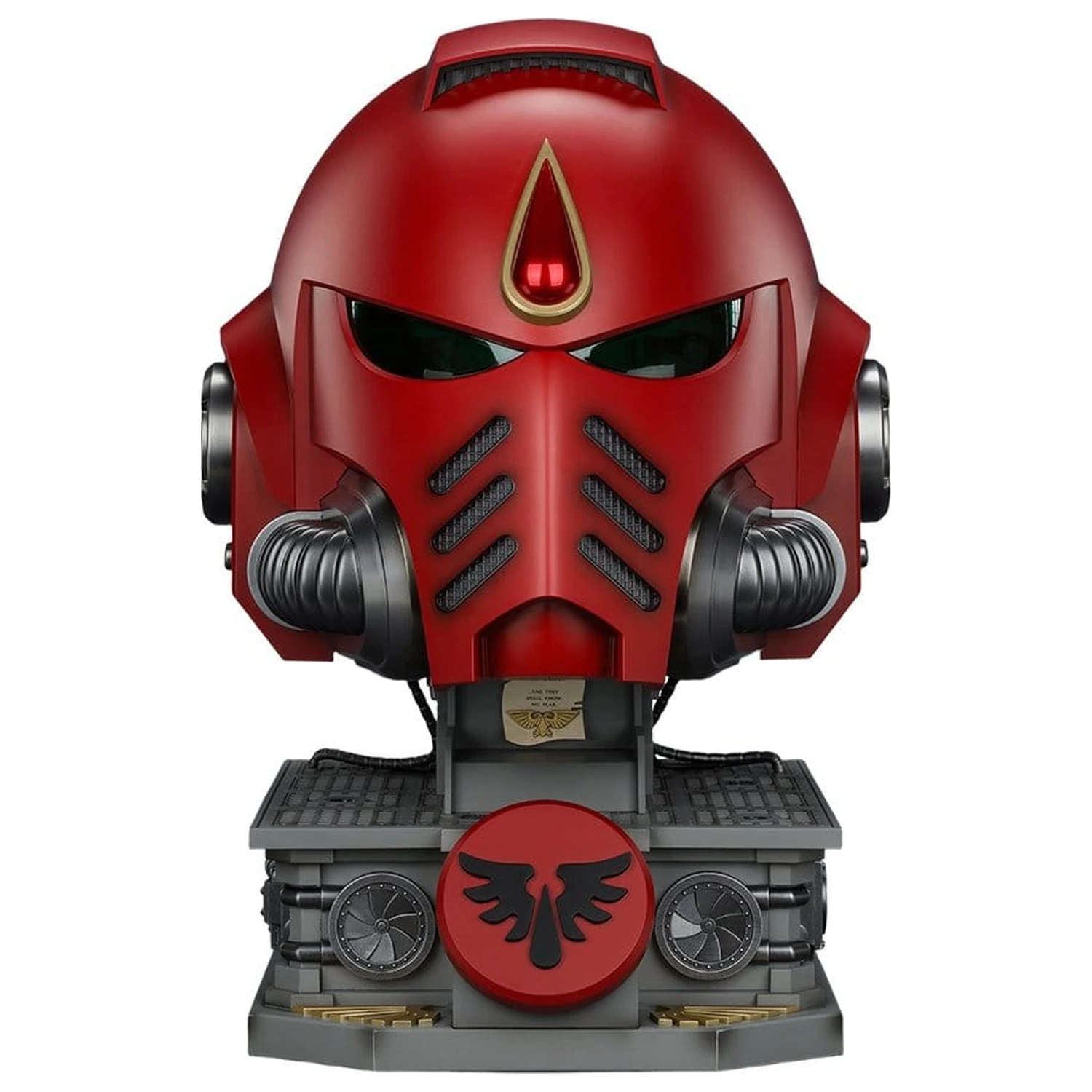 Warhammer Replica Blood Angels MkX Casca si Suport Display 44 cm poza produsului