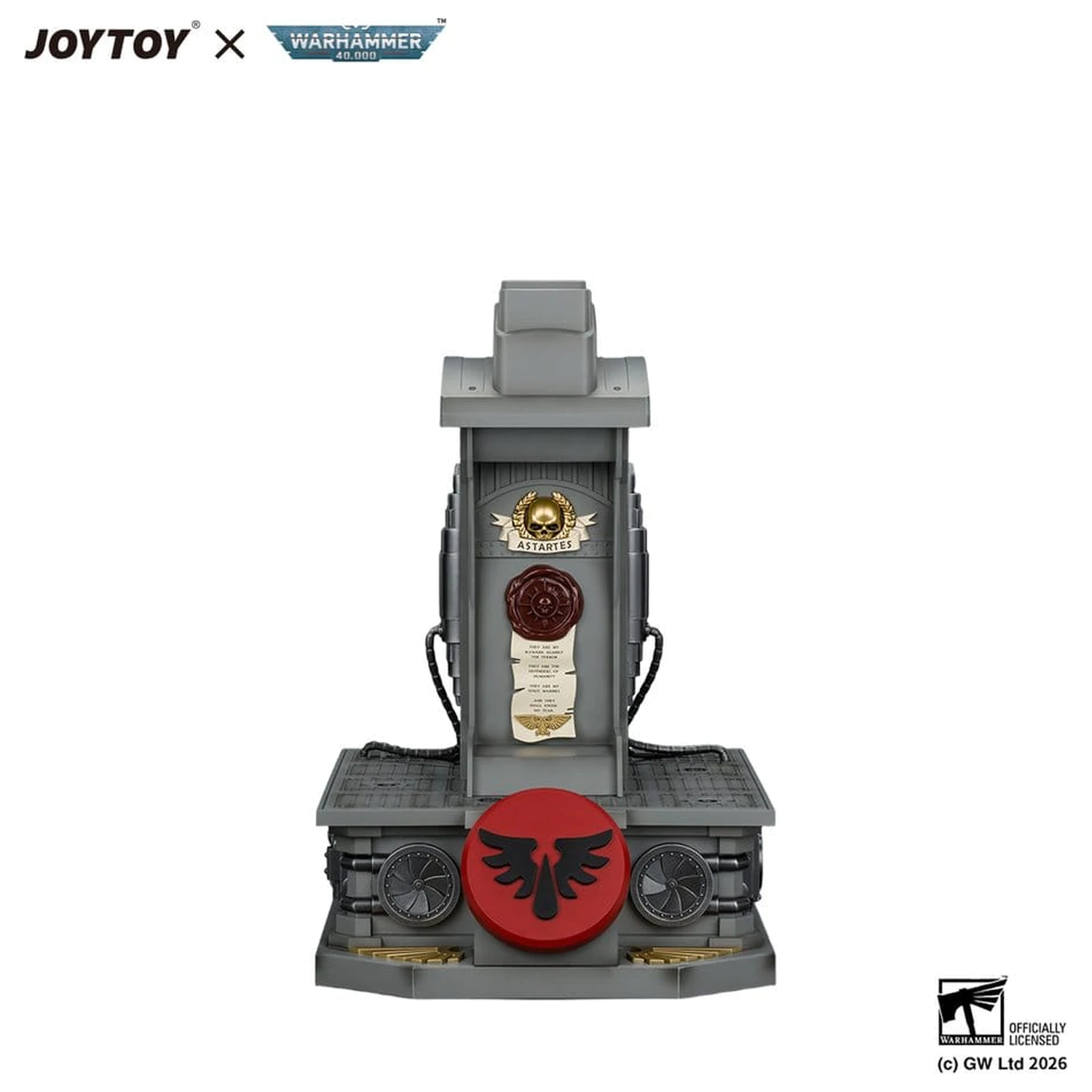 Warhammer Replica Blood Angels MkX Casca si Suport Display 44 cm poza produsului