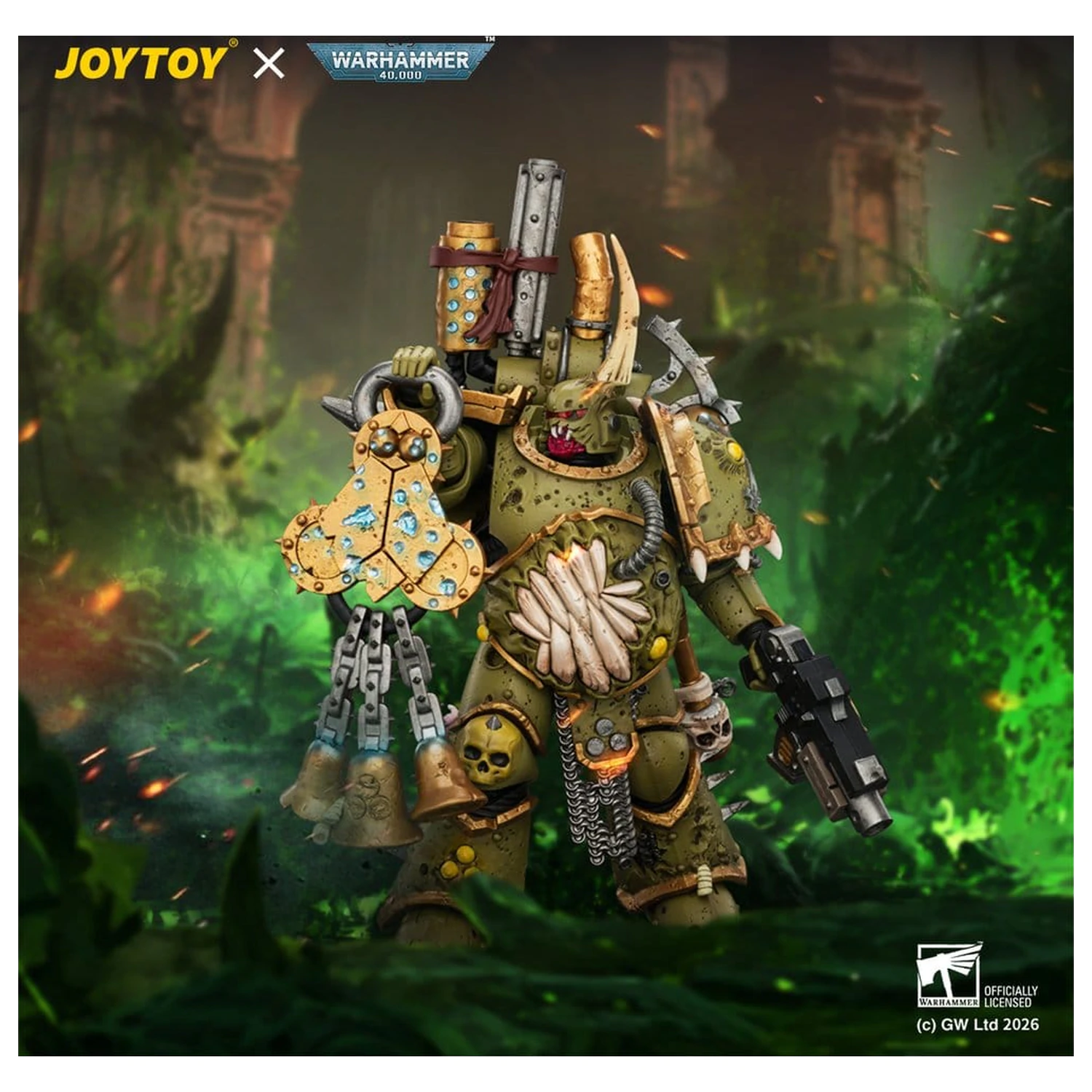 Warhammer Figura de actiune Death Guard Plague Marine 1 12 cm poza produsului