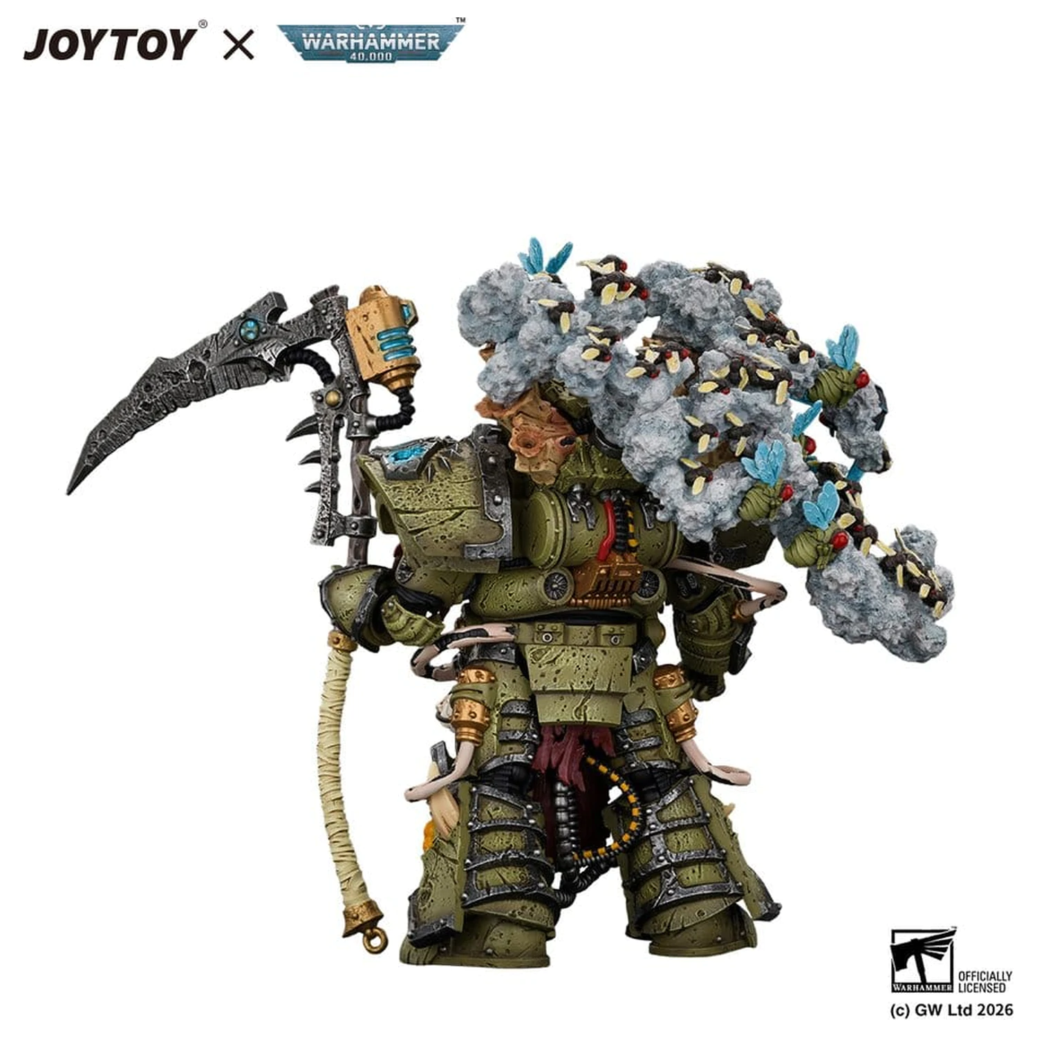 Figurina de actiune Warhammer Death Guard Typhus Herald of the Plague God 15 cm poza produsului