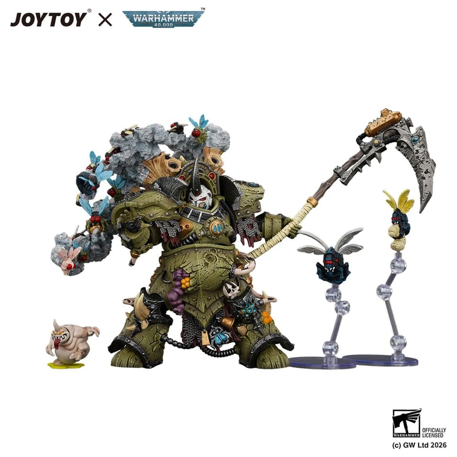 Figurina de actiune Warhammer Death Guard Typhus Herald of the Plague God 15 cm poza produsului