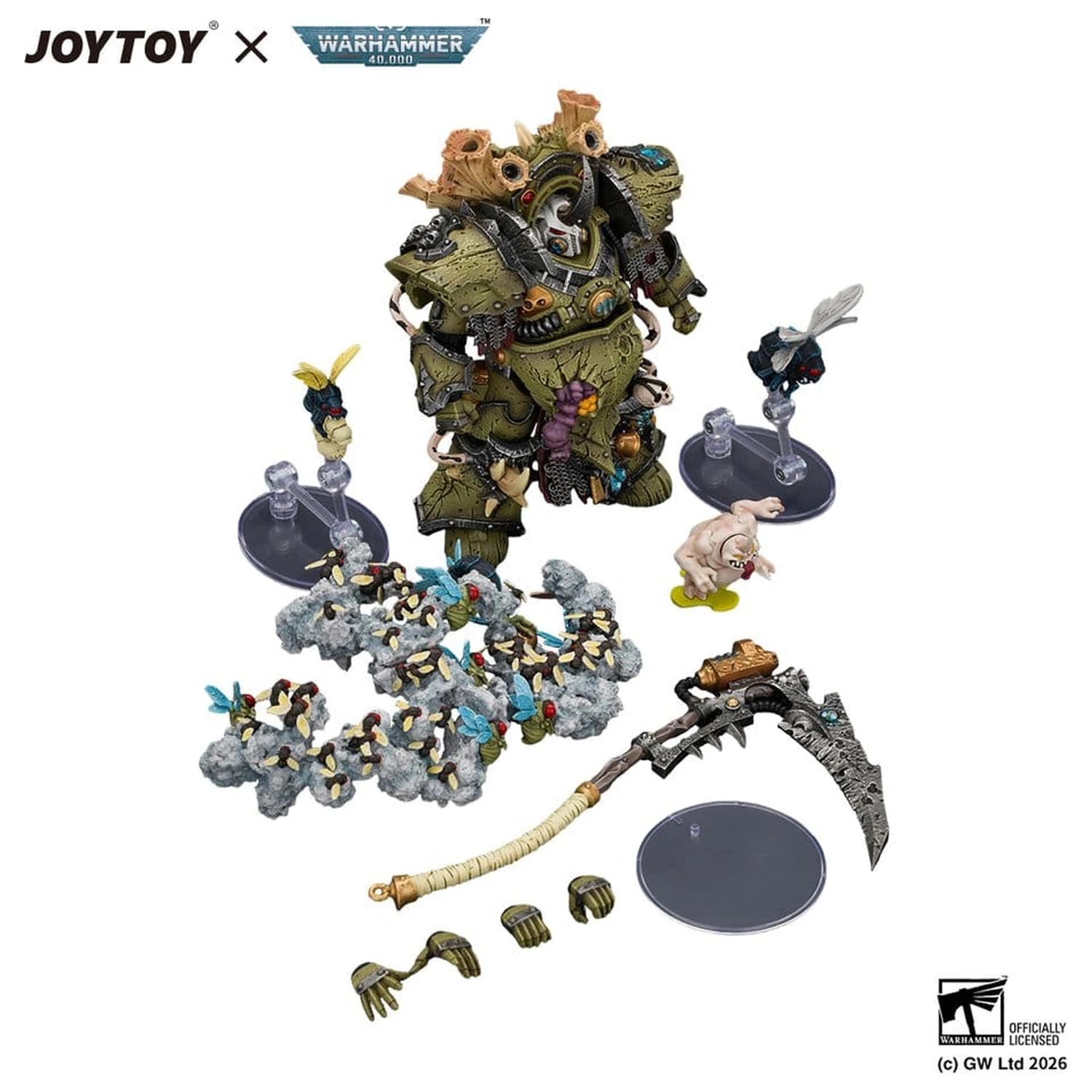Figurina de actiune Warhammer Death Guard Typhus Herald of the Plague God 15 cm poza produsului