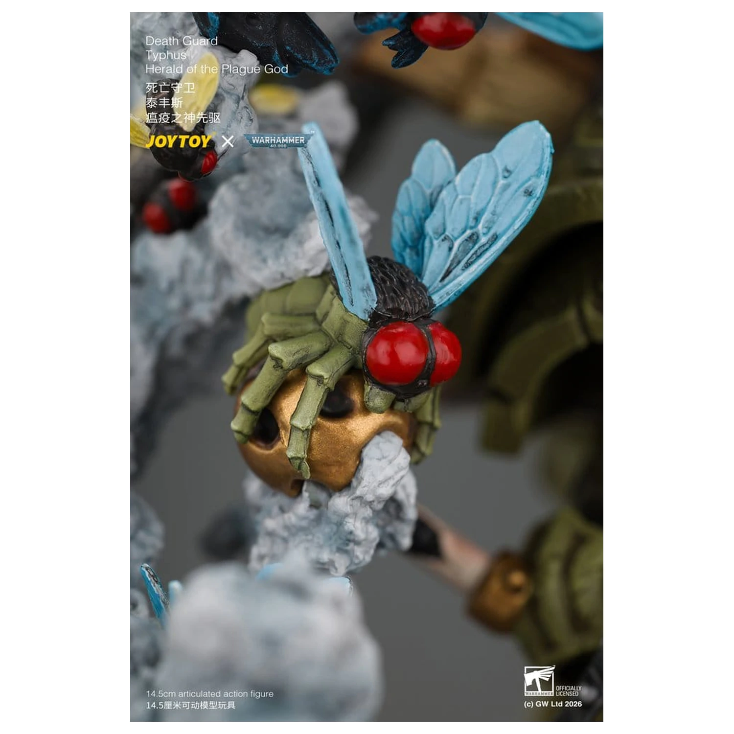 Figurina de actiune Warhammer Death Guard Typhus Herald of the Plague God 15 cm poza produsului