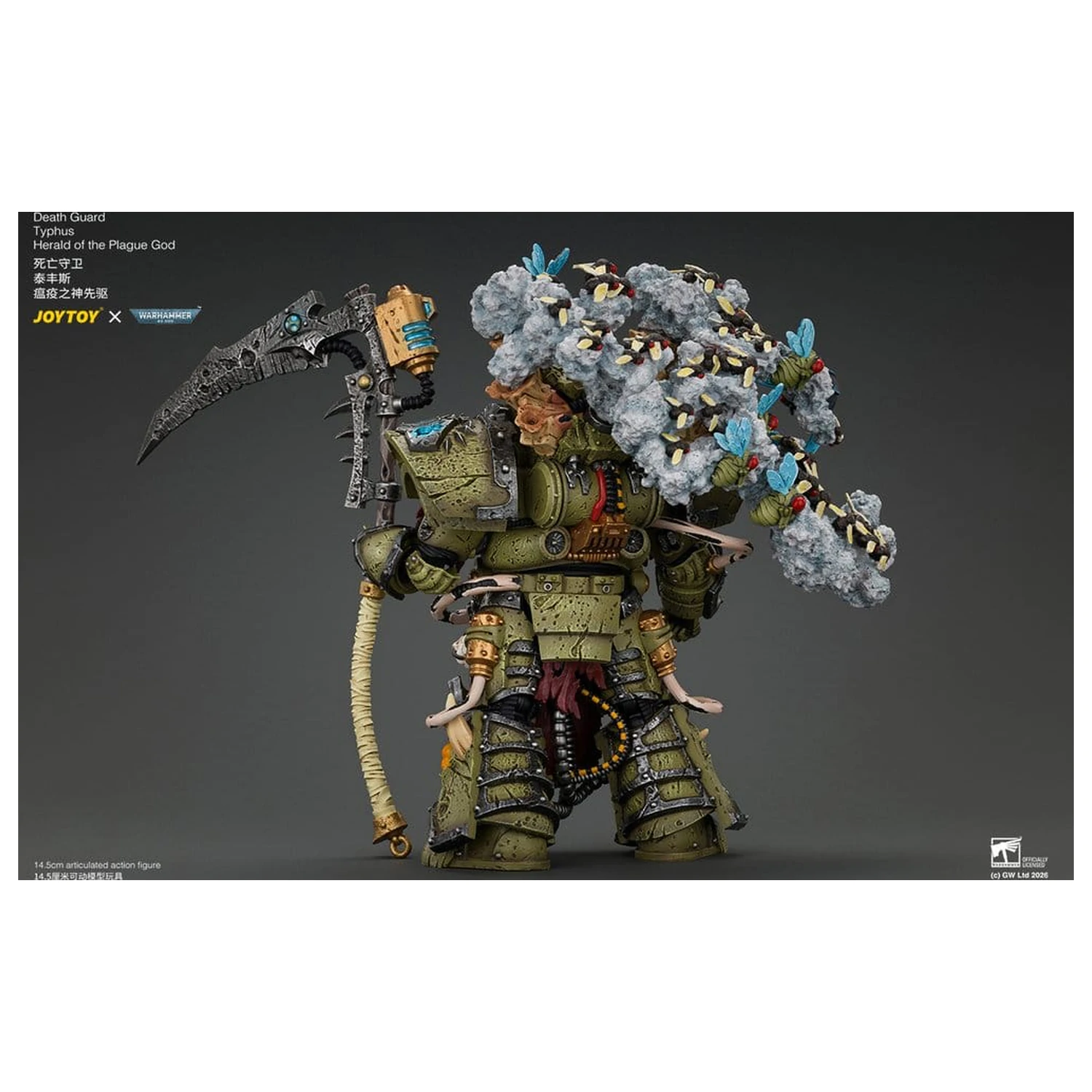 Figurina de actiune Warhammer Death Guard Typhus Herald of the Plague God 15 cm poza produsului