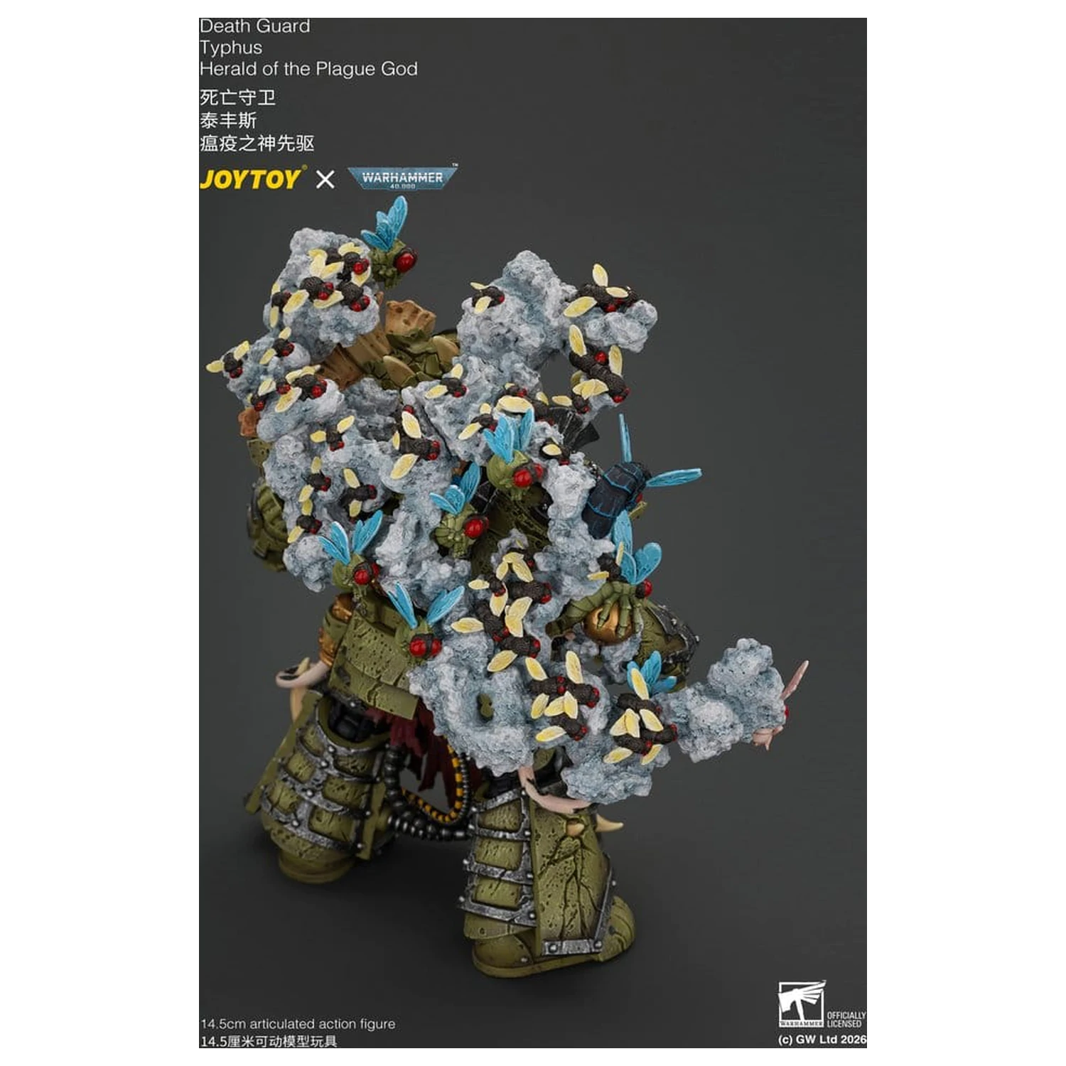 Figurina de actiune Warhammer Death Guard Typhus Herald of the Plague God 15 cm poza produsului