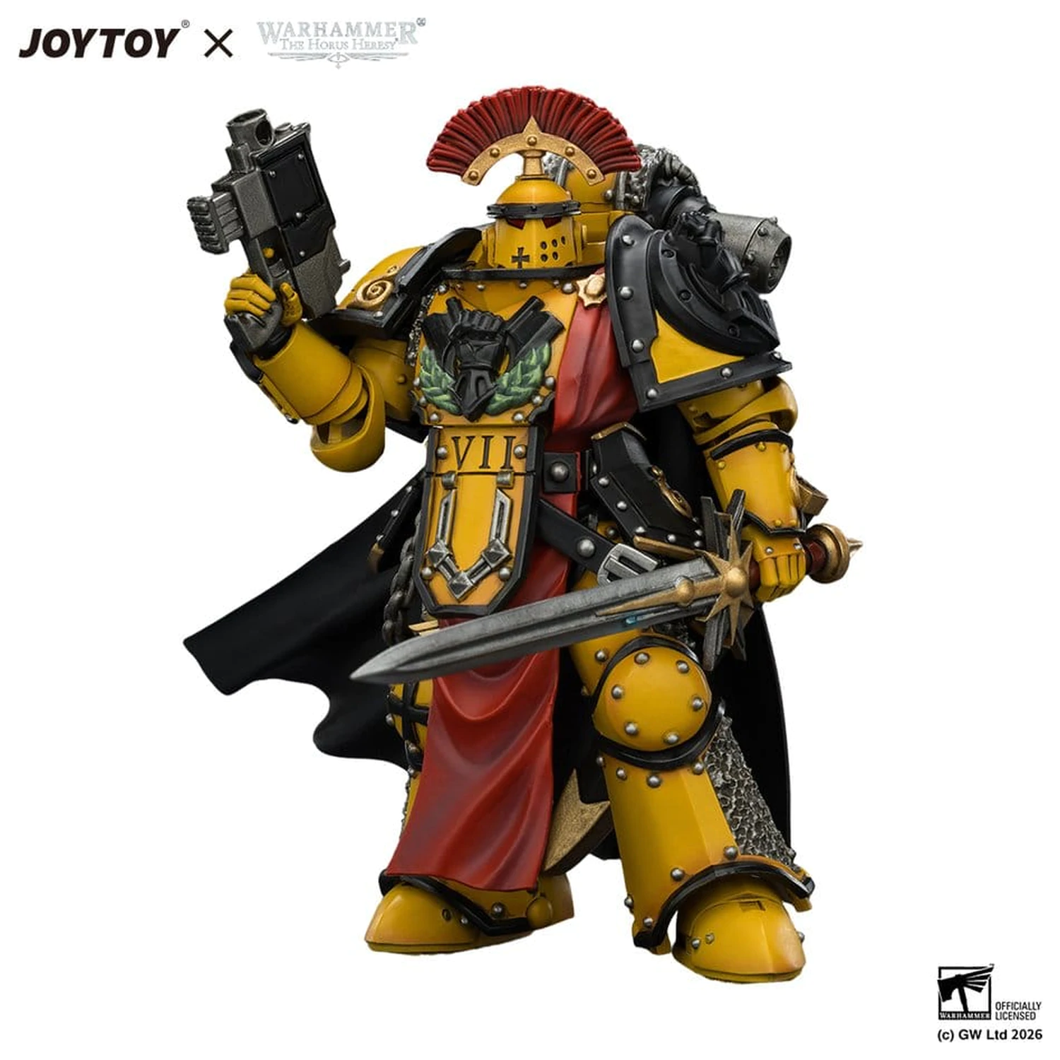 Warhammer figurina de actiune Imperial Fists Legion Praetor in Mk III Armour 13 cm poza produsului