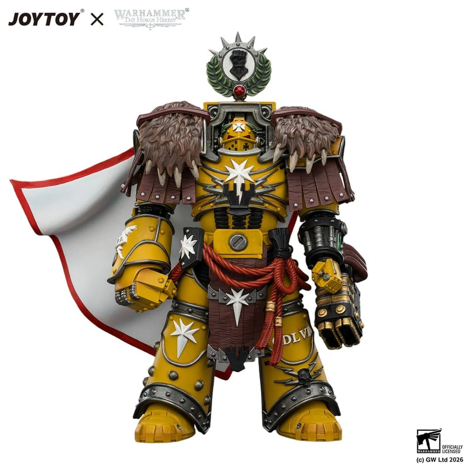 Warhammer Figurina de actiune Imperial Fists Lord Castellan Evander Garrius, The Tyrant of Cthonia 14 cm poza produsului
