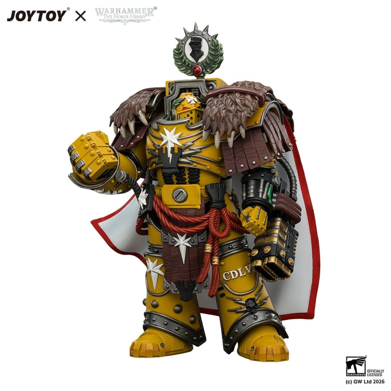 Warhammer Figurina de actiune Imperial Fists Lord Castellan Evander Garrius, The Tyrant of Cthonia 14 cm poza produsului