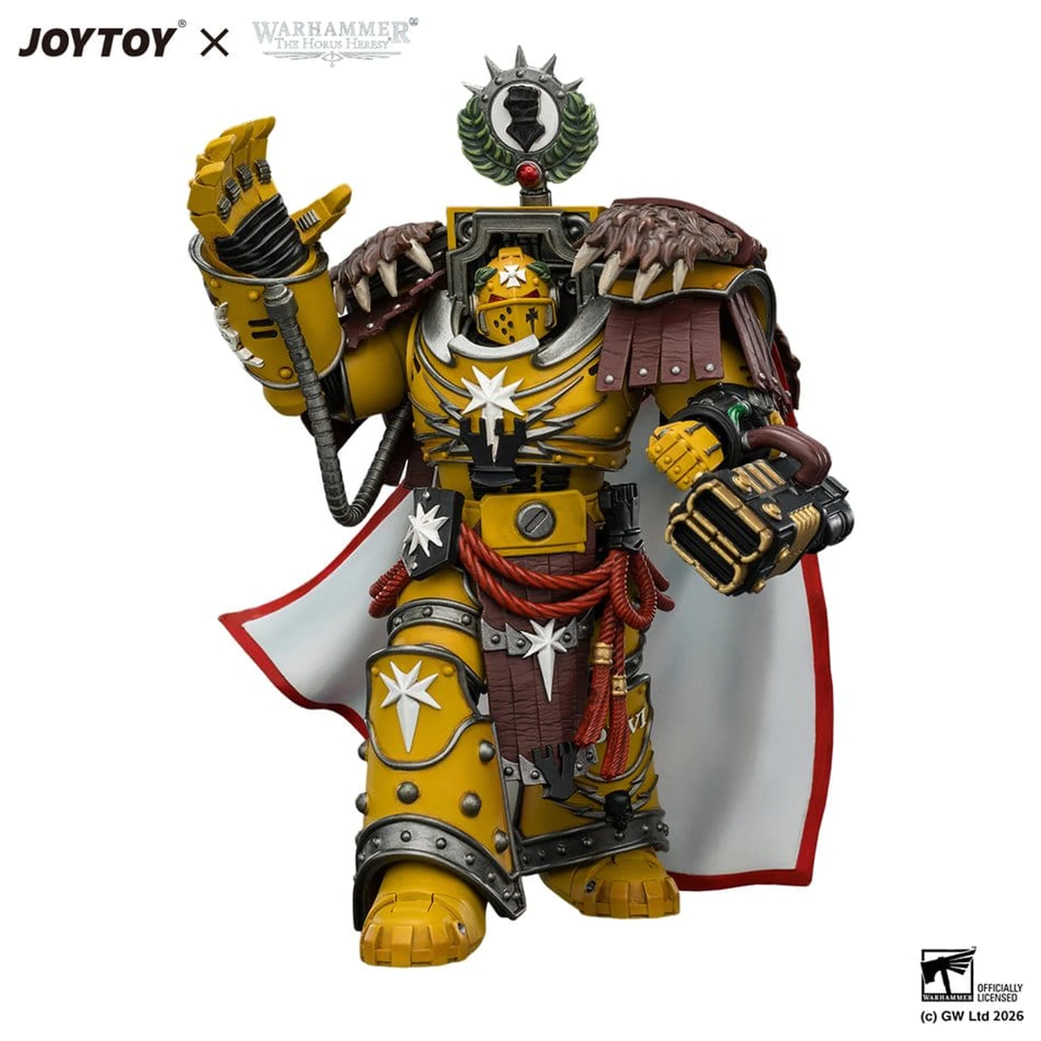 Warhammer Figurina de actiune Imperial Fists Lord Castellan Evander Garrius, The Tyrant of Cthonia 14 cm poza produsului