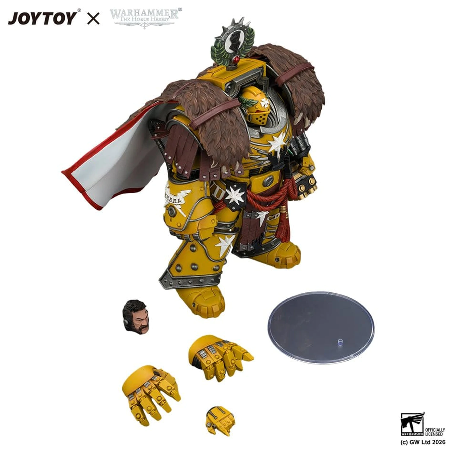 Warhammer Figurina de actiune Imperial Fists Lord Castellan Evander Garrius, The Tyrant of Cthonia 14 cm poza produsului