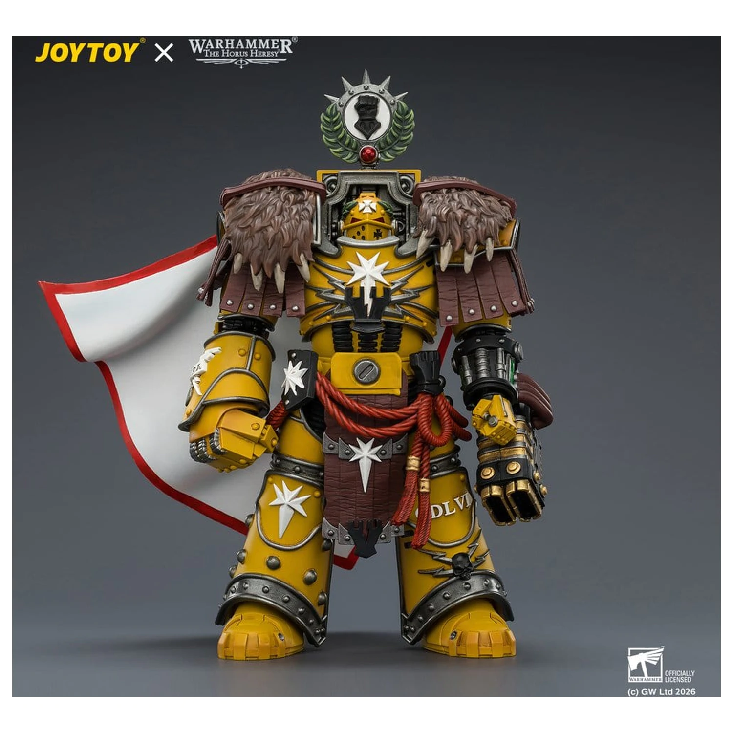 Warhammer Figurina de actiune Imperial Fists Lord Castellan Evander Garrius, The Tyrant of Cthonia 14 cm poza produsului