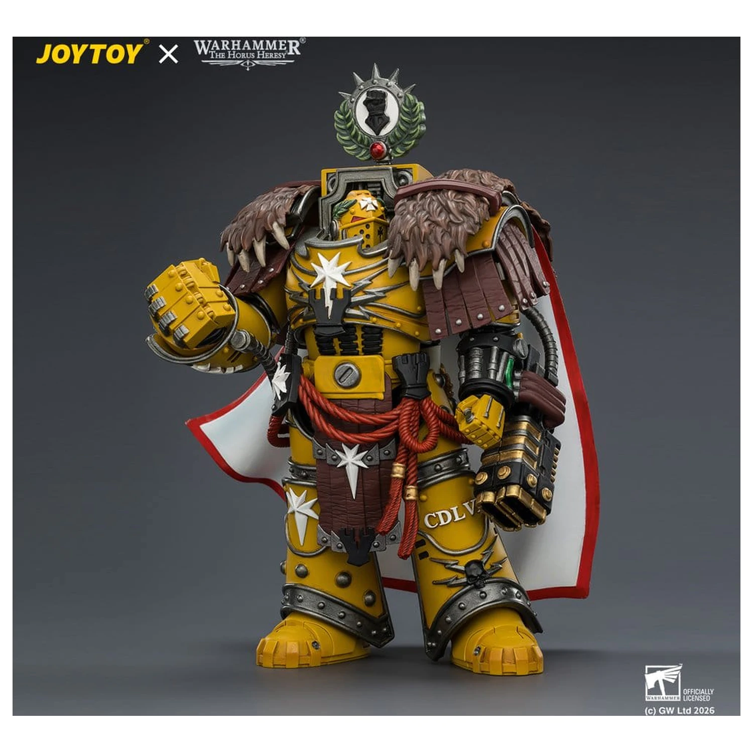 Warhammer Figurina de actiune Imperial Fists Lord Castellan Evander Garrius, The Tyrant of Cthonia 14 cm poza produsului