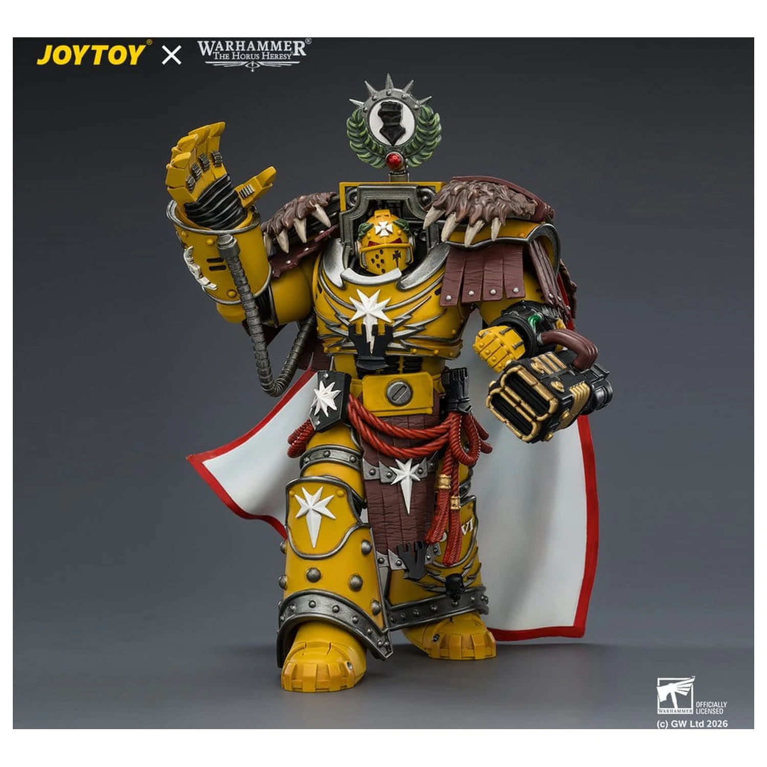Warhammer Figurina de actiune Imperial Fists Lord Castellan Evander Garrius, The Tyrant of Cthonia 14 cm poza produsului