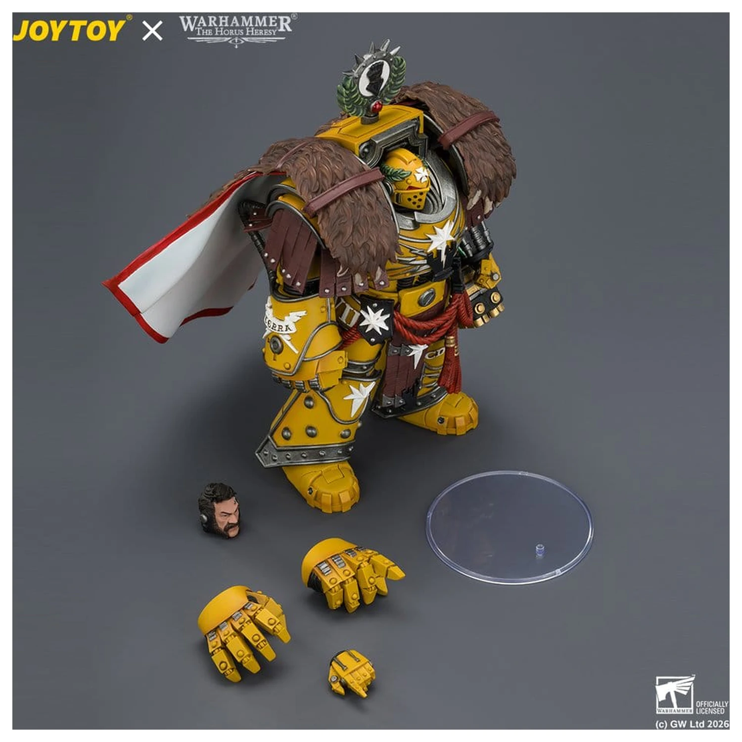 Warhammer Figurina de actiune Imperial Fists Lord Castellan Evander Garrius, The Tyrant of Cthonia 14 cm poza produsului