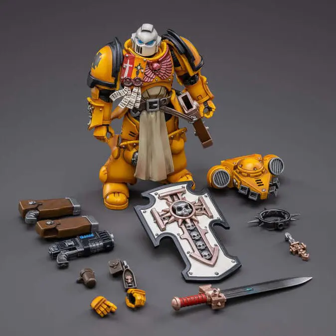 Figurină de acțiune Warhammer 40k 1/18 Primaris Space Marines Imperial Fists Bladeguard Veteran 12 cm poza produsului