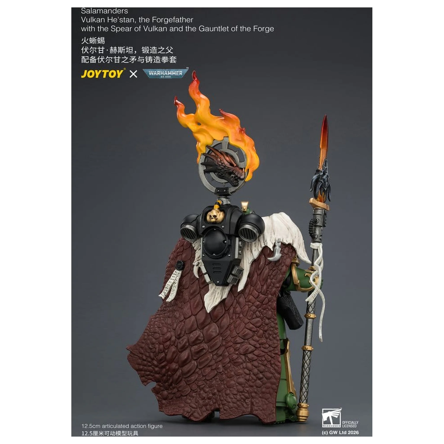 Warhammer Figurina de actiune Salamanders Vulkan He'stan, the Forgefather 13 cm poza produsului