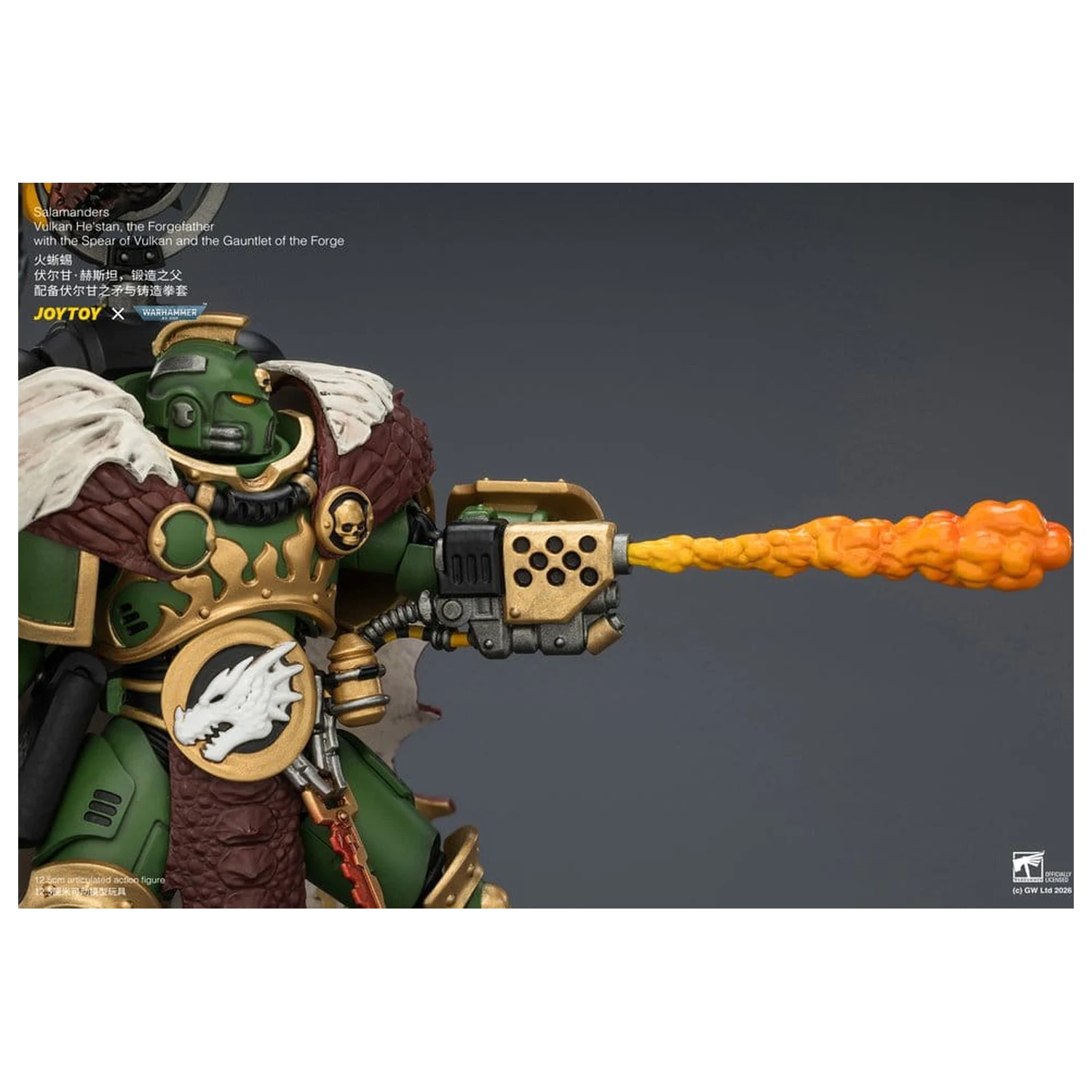Warhammer Figurina de actiune Salamanders Vulkan He'stan, the Forgefather 13 cm poza produsului