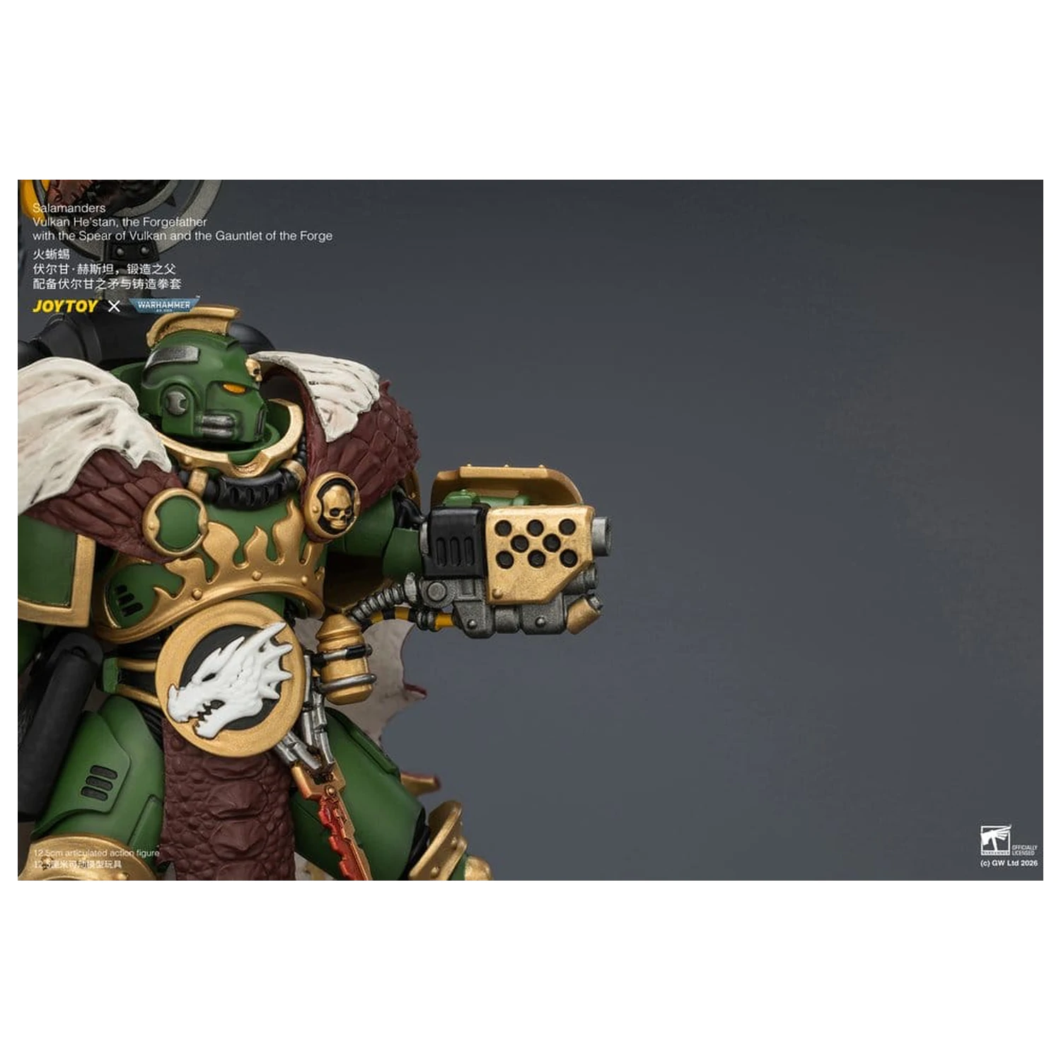 Warhammer Figurina de actiune Salamanders Vulkan He'stan, the Forgefather 13 cm poza produsului
