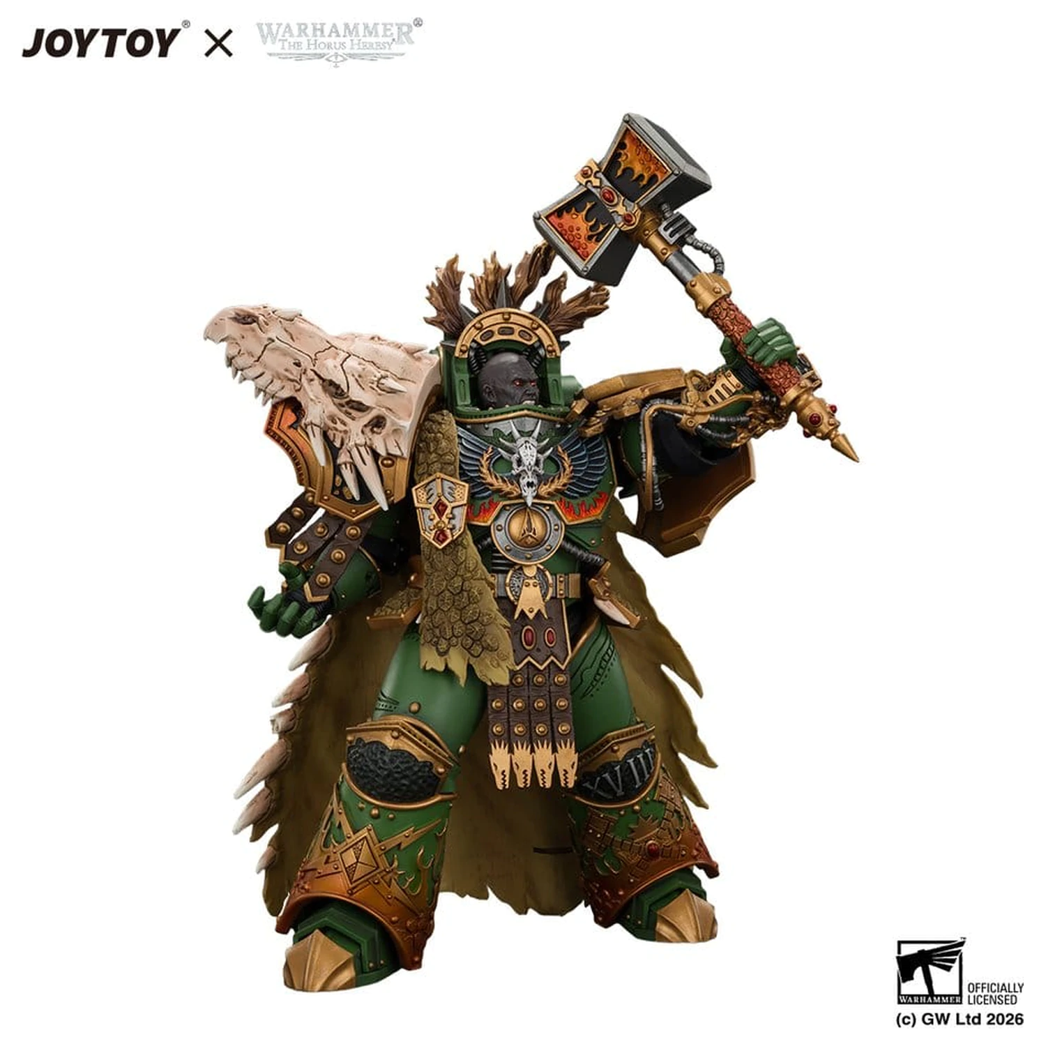 Warhammer Action Figure Salamanders Vulkan, Primarch of the XVIIIth Legion 21 cm poza produsului