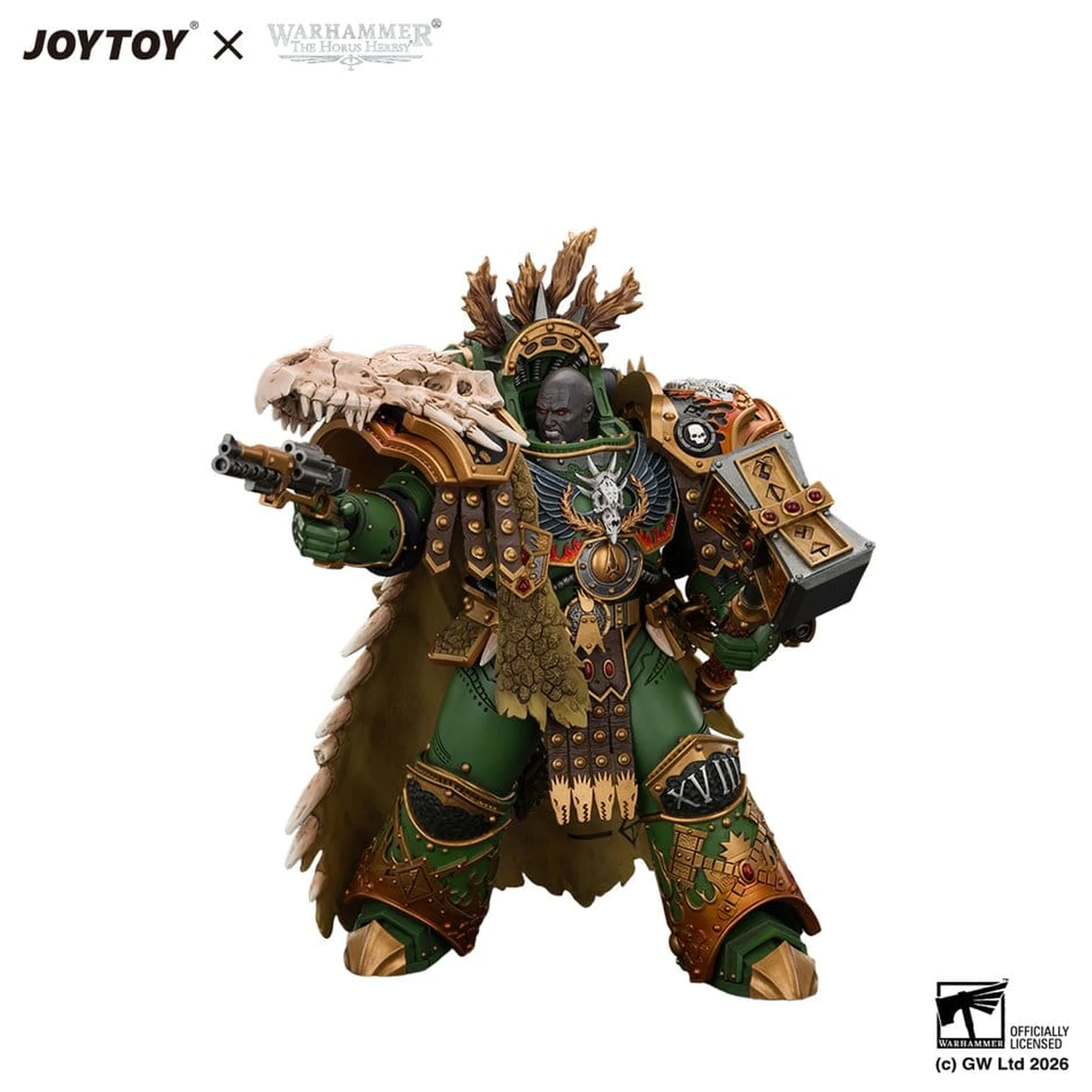 Warhammer Action Figure Salamanders Vulkan, Primarch of the XVIIIth Legion 21 cm poza produsului