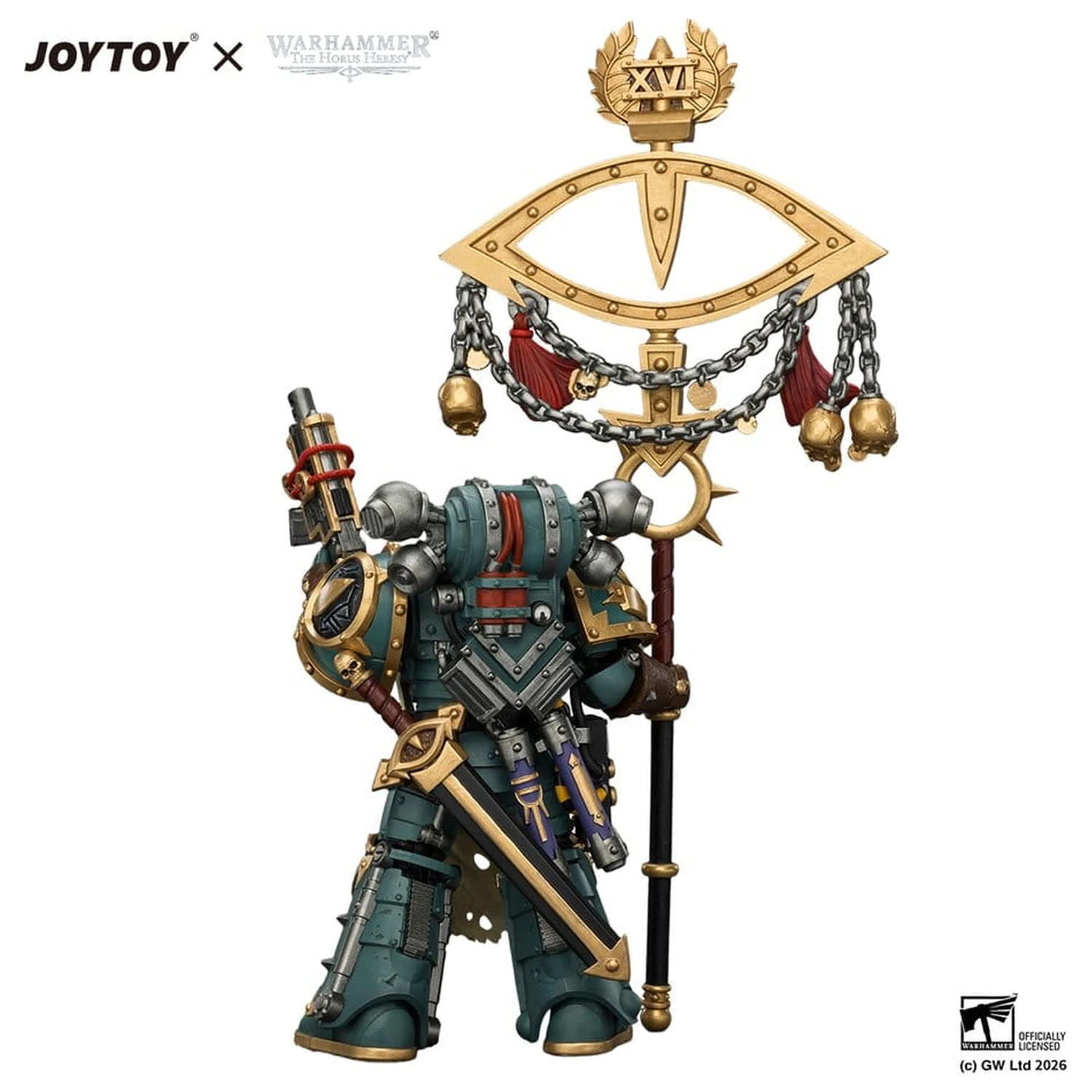 Warhammer Figurina Sons of Horus Maloghurst the Twisted, the Warmaster's Equerry 13 cm poza produsului