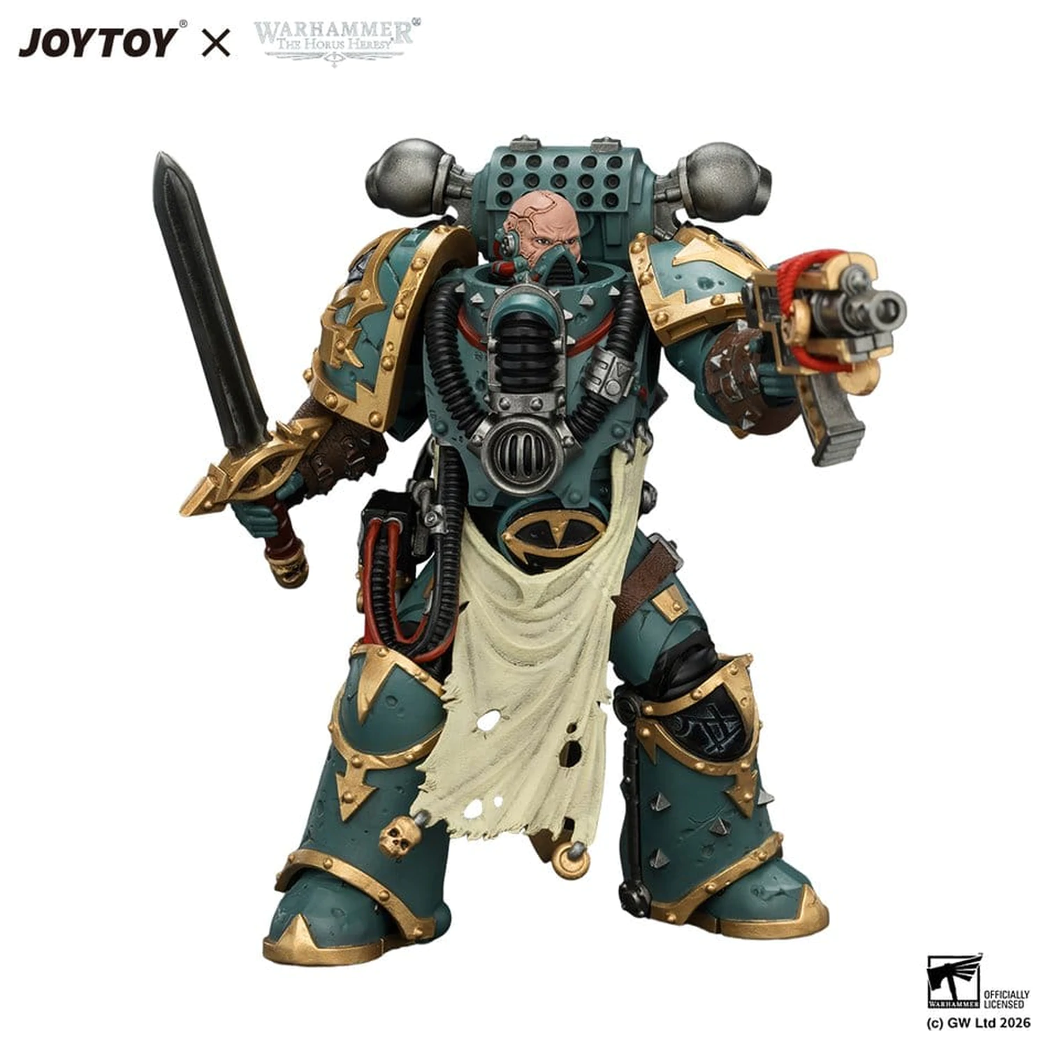 Warhammer Figurina Sons of Horus Maloghurst the Twisted, the Warmaster's Equerry 13 cm poza produsului